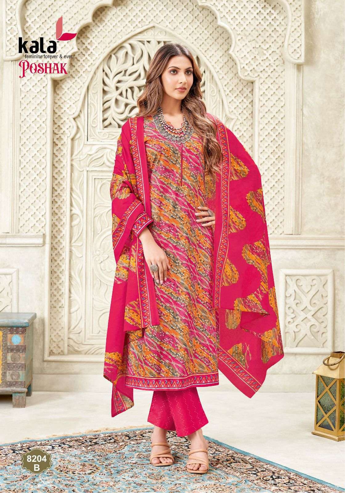 poshak vol-2 by tarika creation colors casual wear cotton salwar suit wholesaler surat