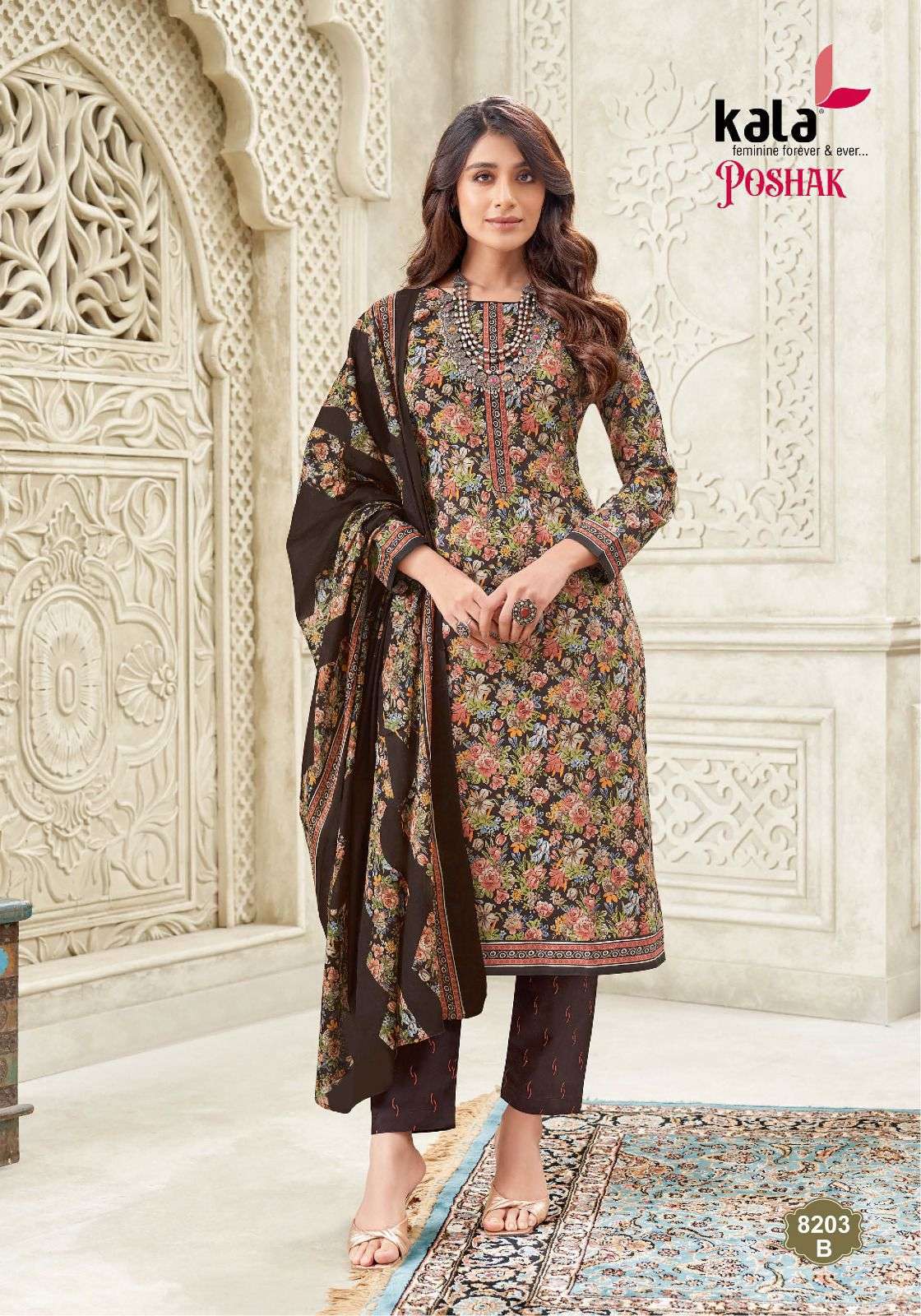 poshak vol-2 by tarika creation colors casual wear cotton salwar suit wholesaler surat