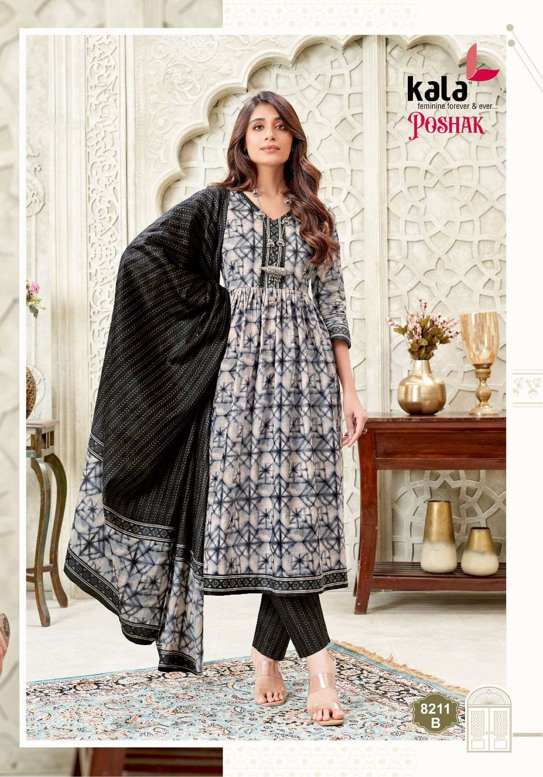 poshak vol-2 by tarika creation colors casual wear cotton salwar suit wholesaler surat