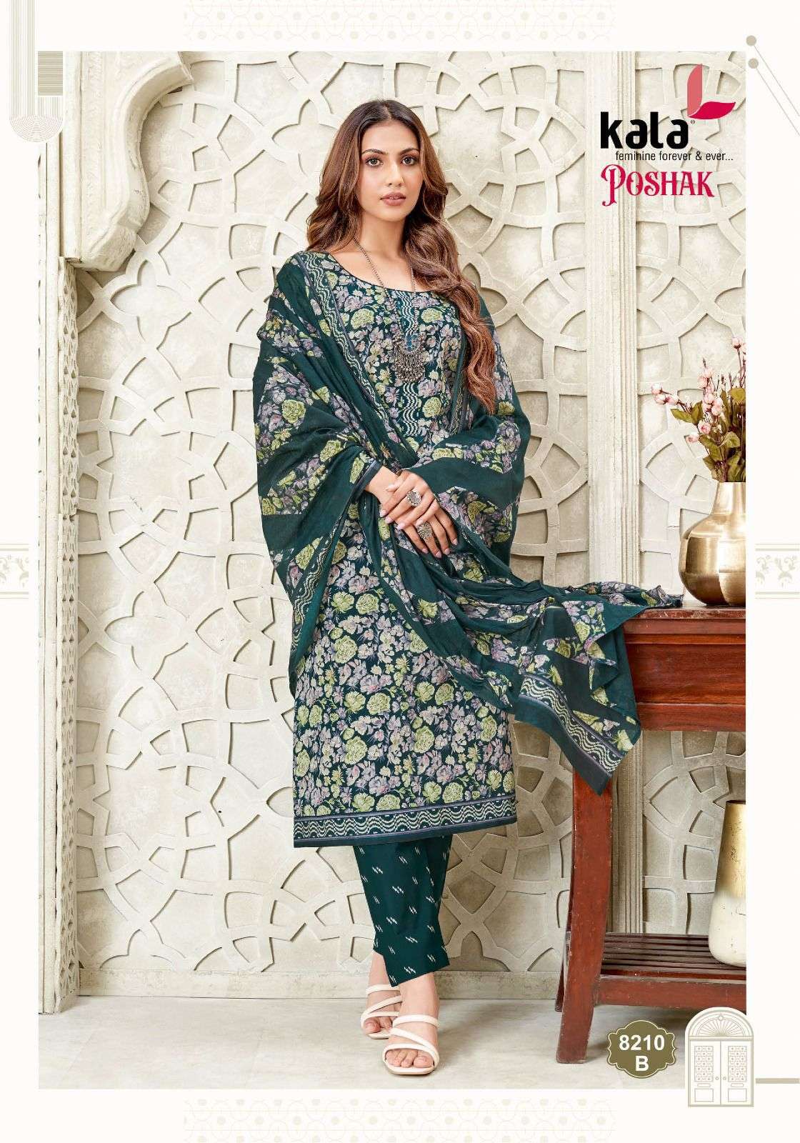 poshak vol-2 by tarika creation colors casual wear cotton salwar suit wholesaler surat
