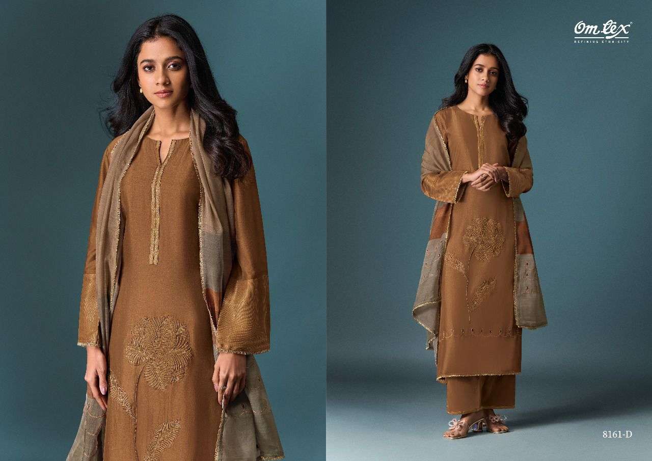 pranaya by omtex 8161 colors handwork with embroidered olivia silk salwar kameez wholesale price surat