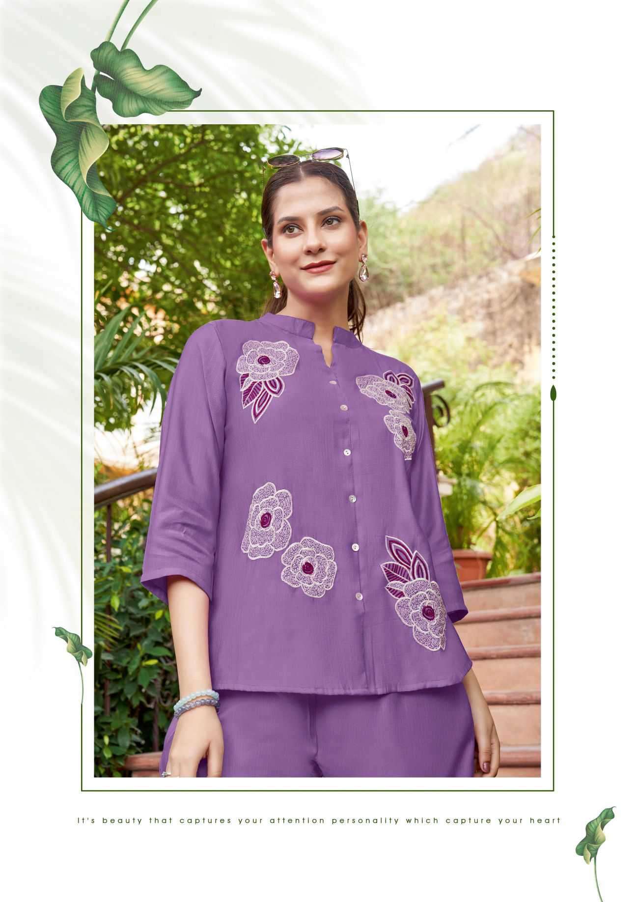 pranjal by mittoo 4001-4006 series viscose weaving readymade cord set wholesale price surat