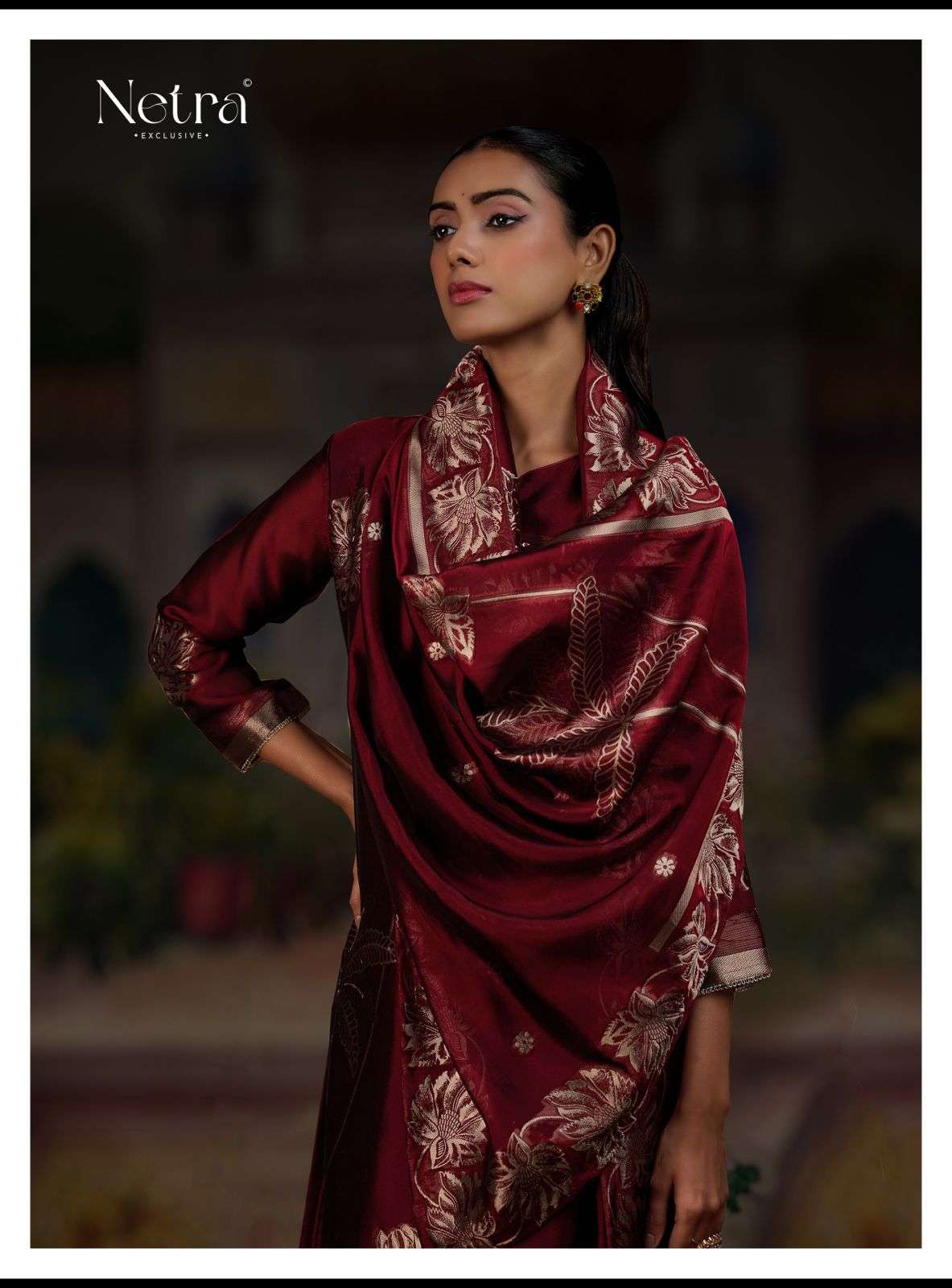 ridha by netra 1024 colors designer party wear viscose silk jacquard suit wholesale price surat