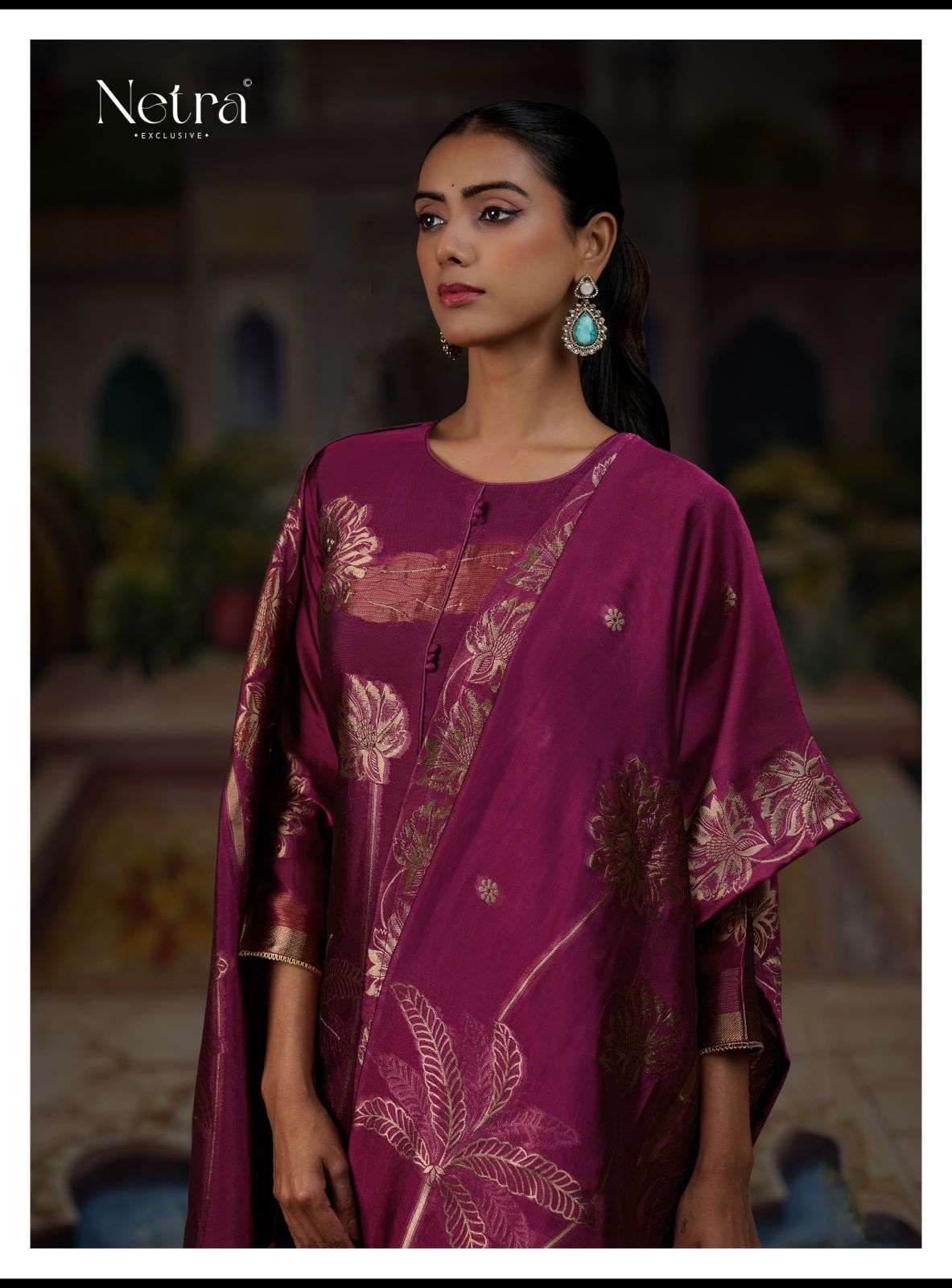 ridha by netra 1024 colors designer party wear viscose silk jacquard suit wholesale price surat