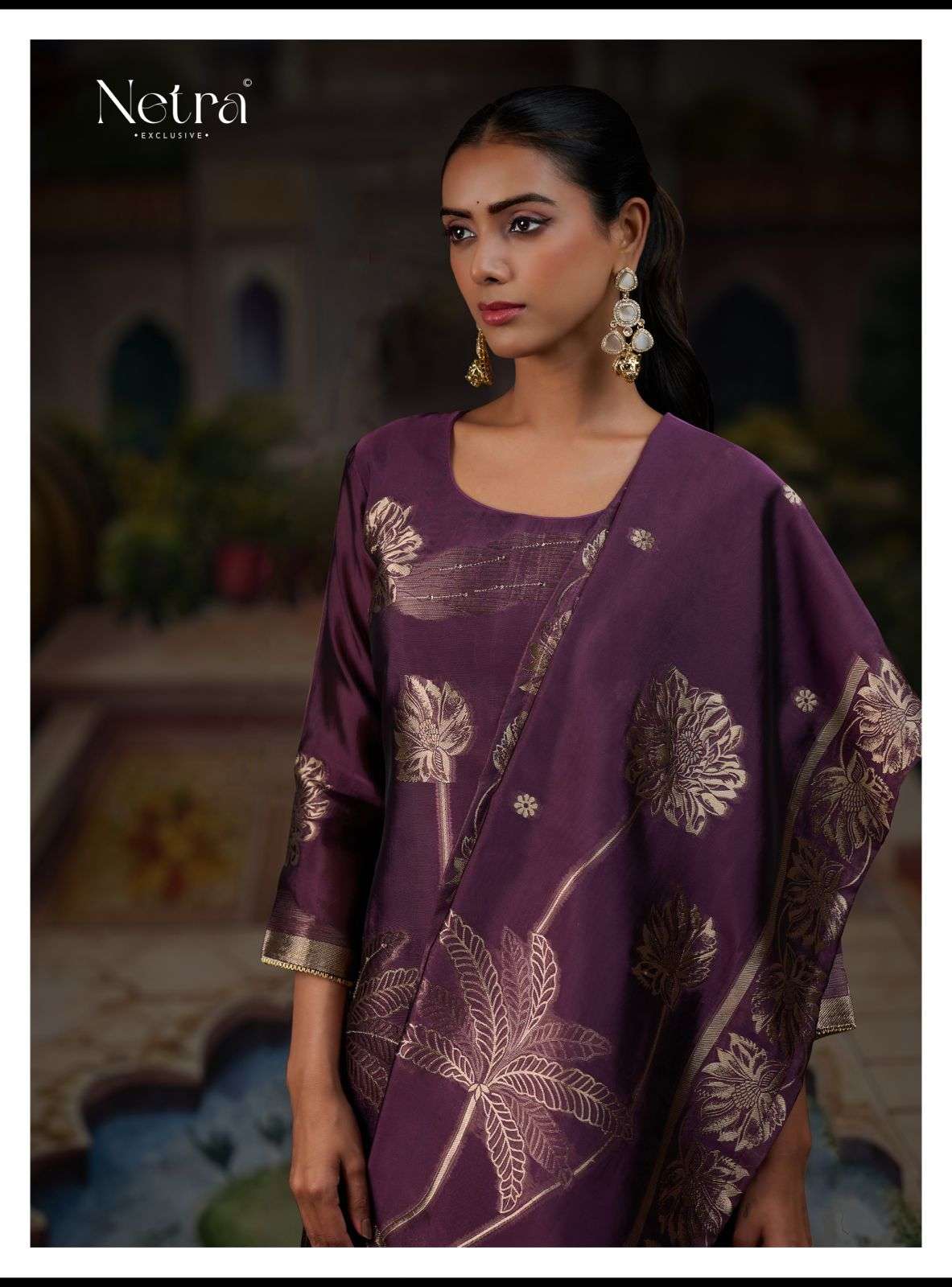 ridha by netra 1024 colors designer party wear viscose silk jacquard suit wholesale price surat