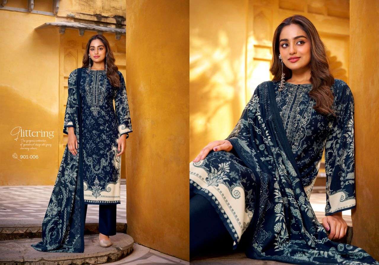 riwayat vol-14 by belliza designer colors exclusive self embroidered salwar kameez wholesale price surat
