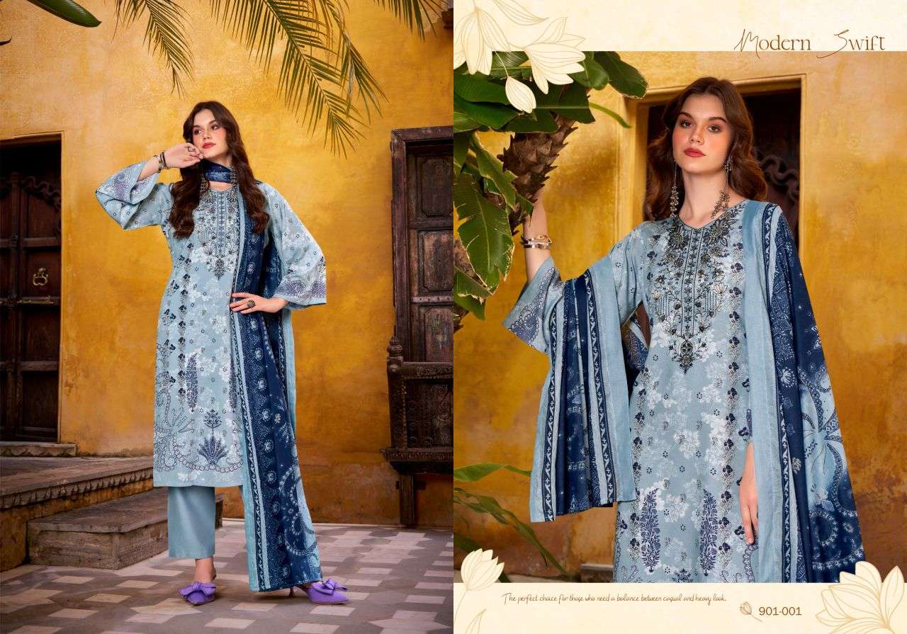 riwayat vol-14 by belliza designer colors exclusive self embroidered salwar kameez wholesale price surat