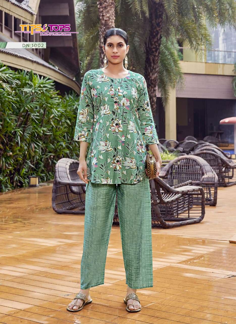 roohi by tips&tops 1001-1006 series fancy printed vetican cord set wholesale price surat