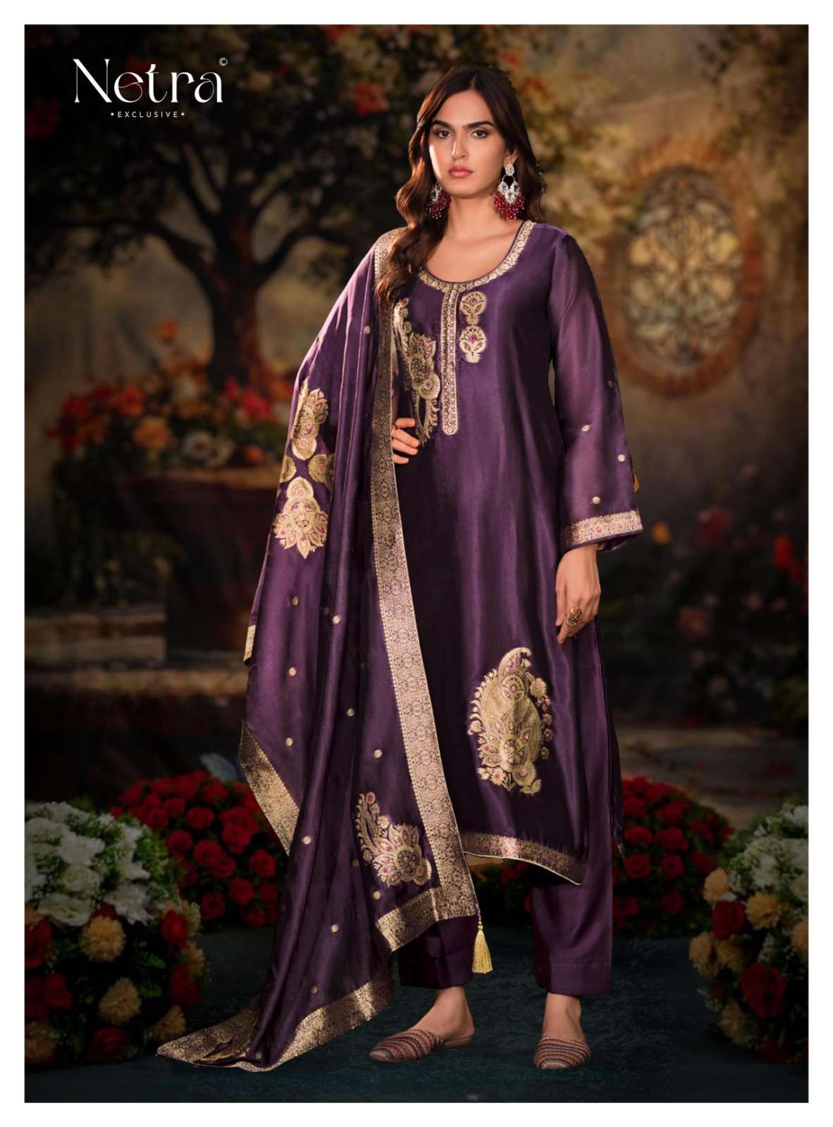 rumi by netra 1026 colors silk jacquard designer salwar suit wholesale price surat