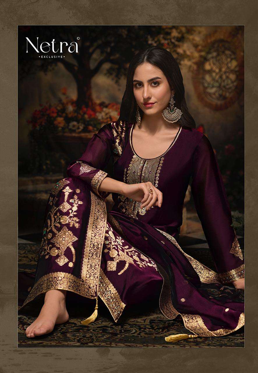 rumi by netra 1026 colors silk jacquard designer salwar suit wholesale price surat