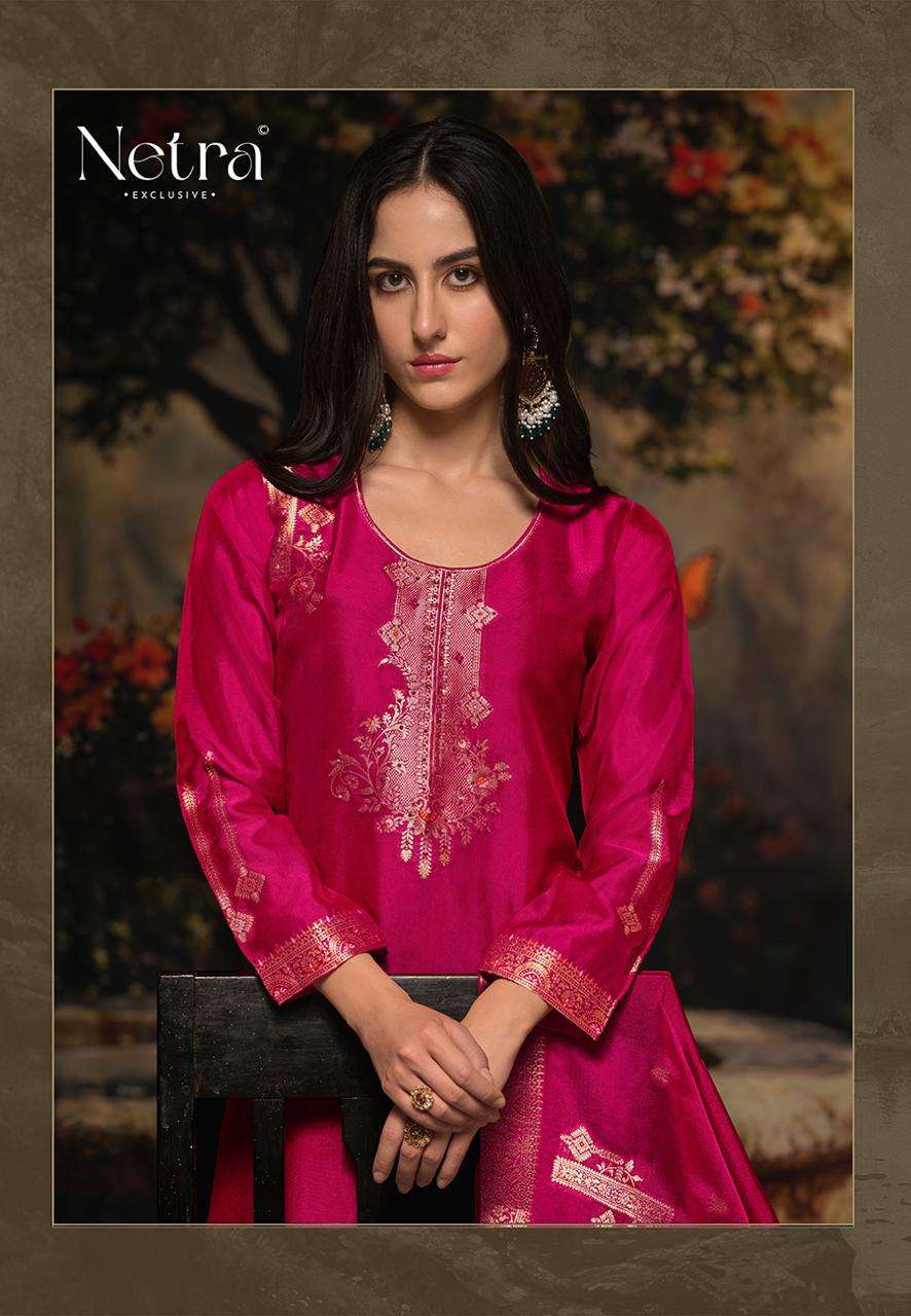 rumi by netra 1026 colors silk jacquard designer salwar suit wholesale price surat