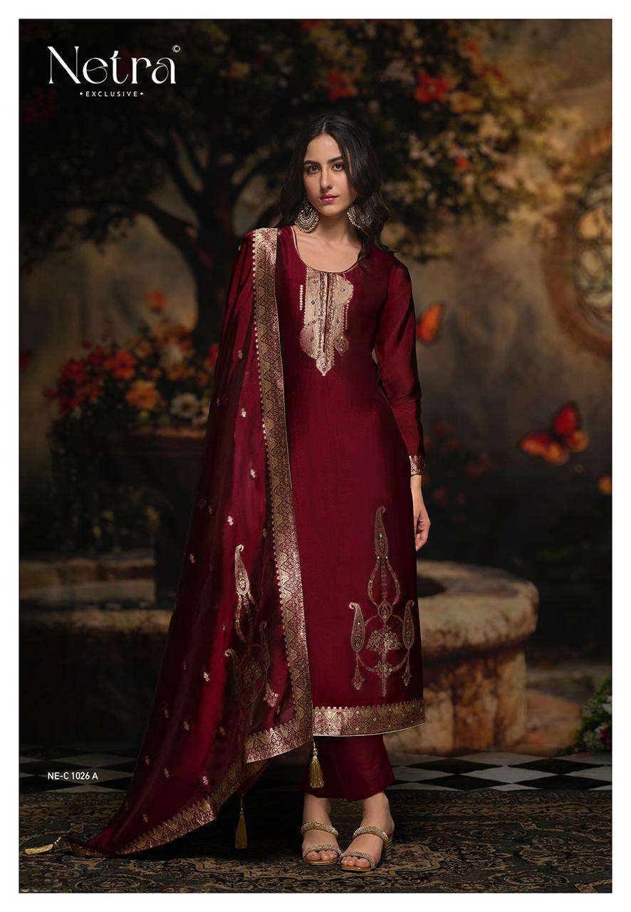 rumi by netra 1026 colors silk jacquard designer salwar suit wholesale price surat