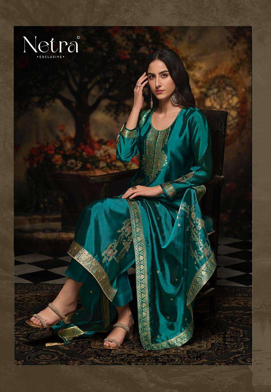 rumi by netra 1026 colors silk jacquard designer salwar suit wholesale price surat