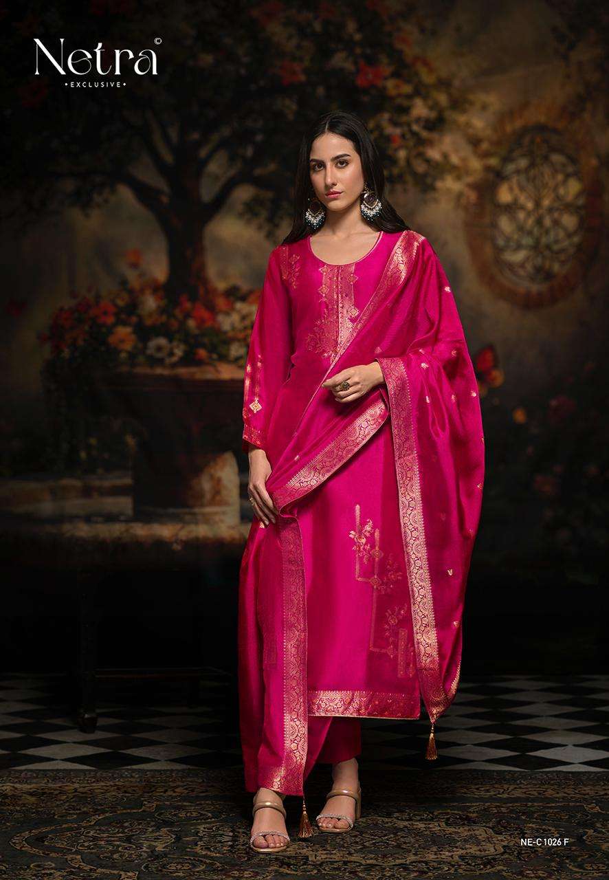 rumi by netra 1026 colors silk jacquard designer salwar suit wholesale price surat