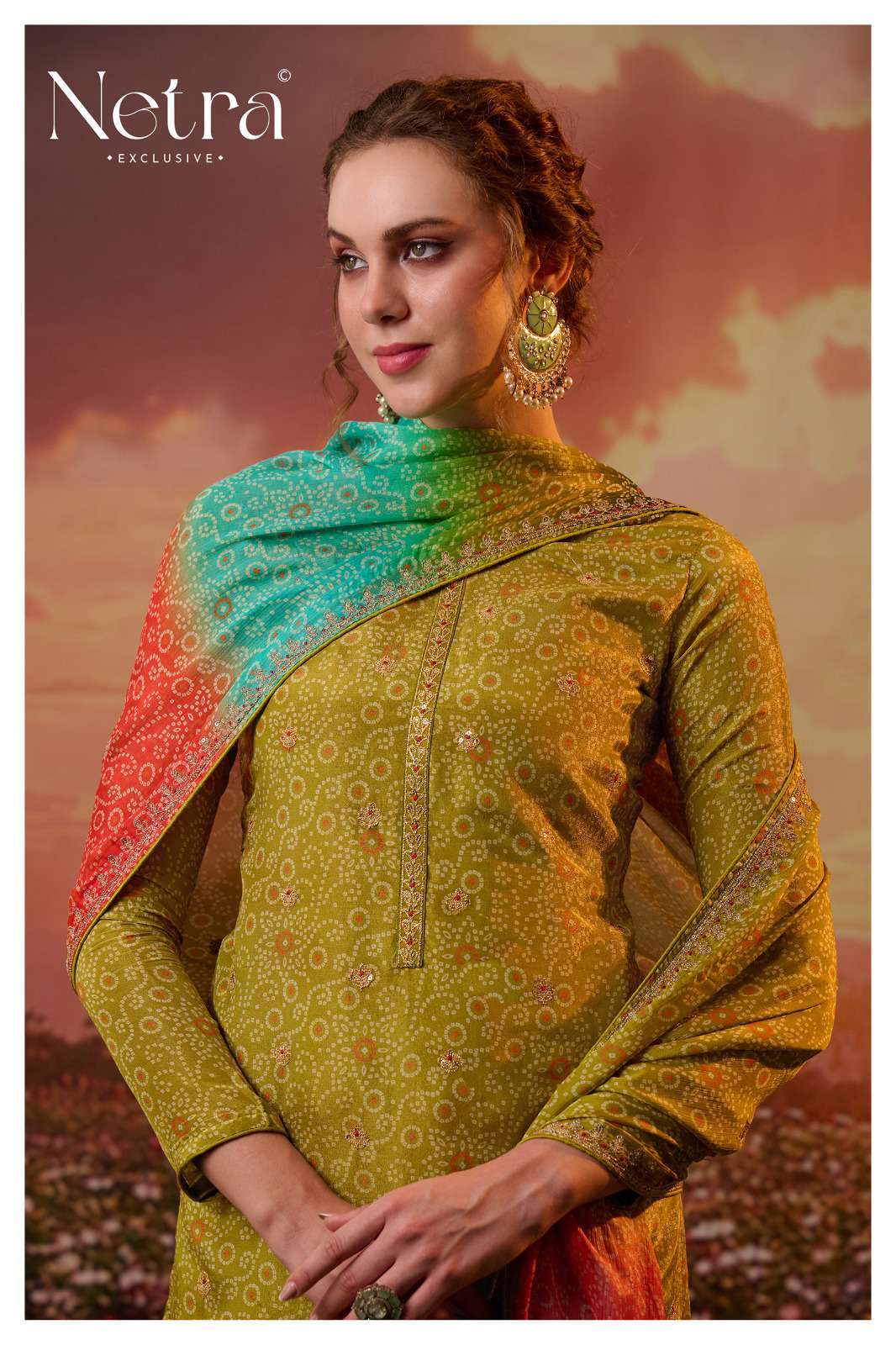 rupali by netra 1133 colors digital printed viscose silk designer suit wholesale price surat