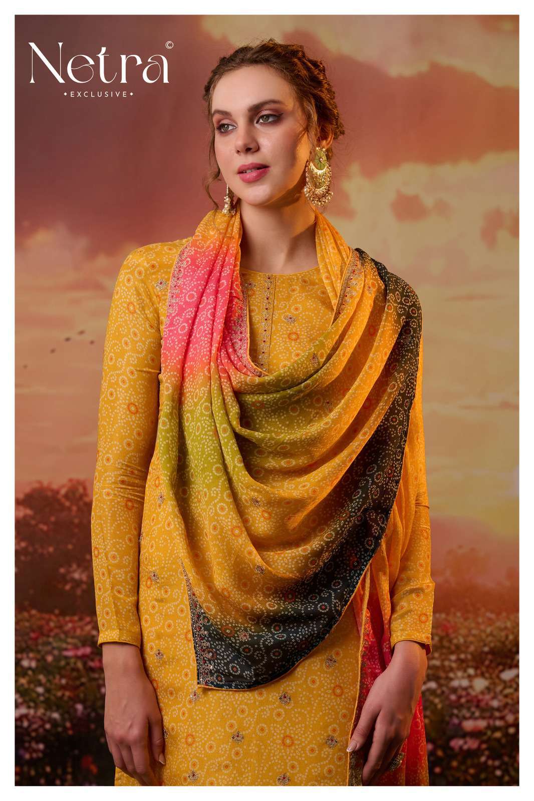 rupali by netra 1133 colors digital printed viscose silk designer suit wholesale price surat