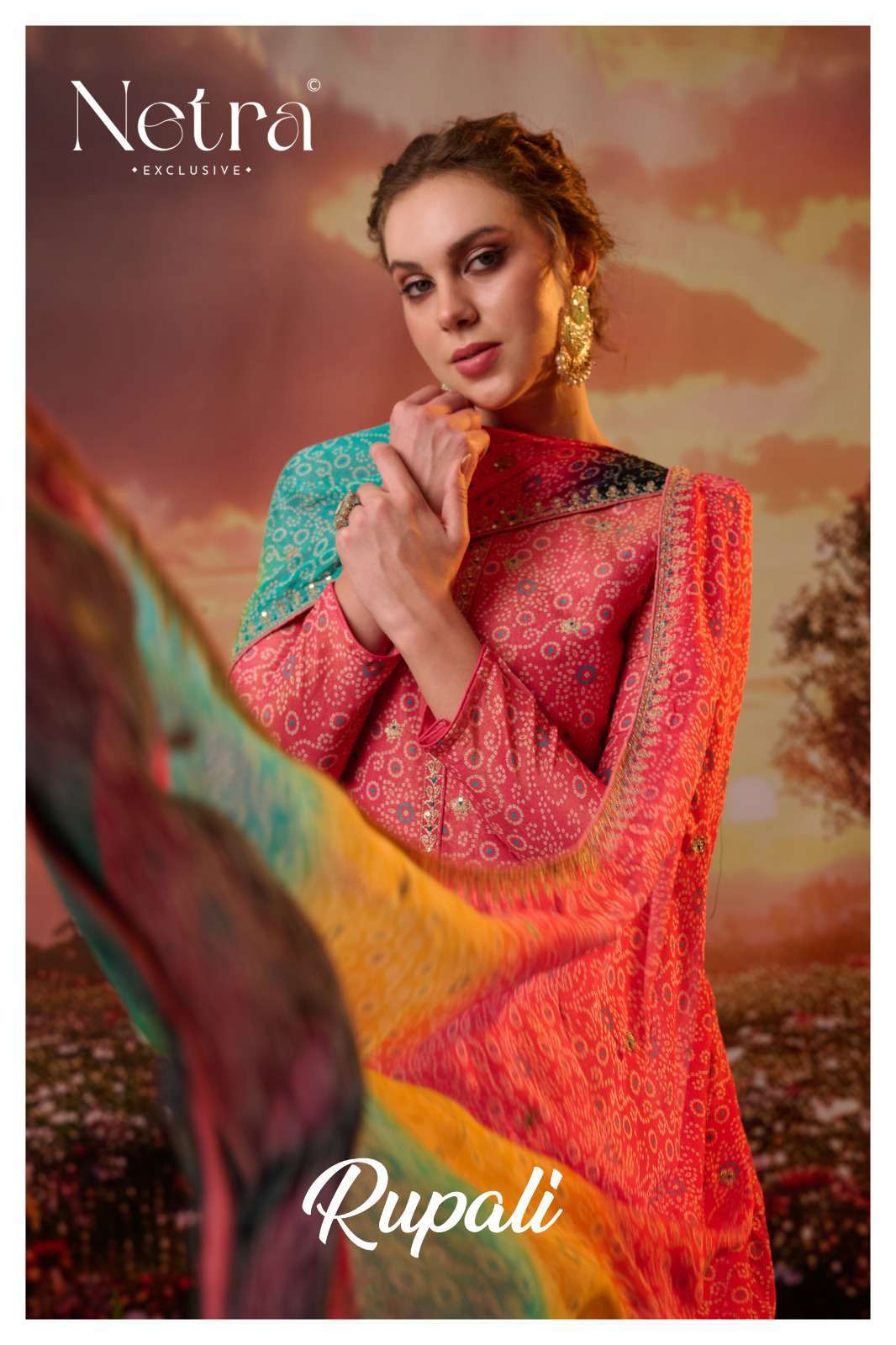 rupali by netra 1133 colors digital printed viscose silk designer suit wholesale price surat