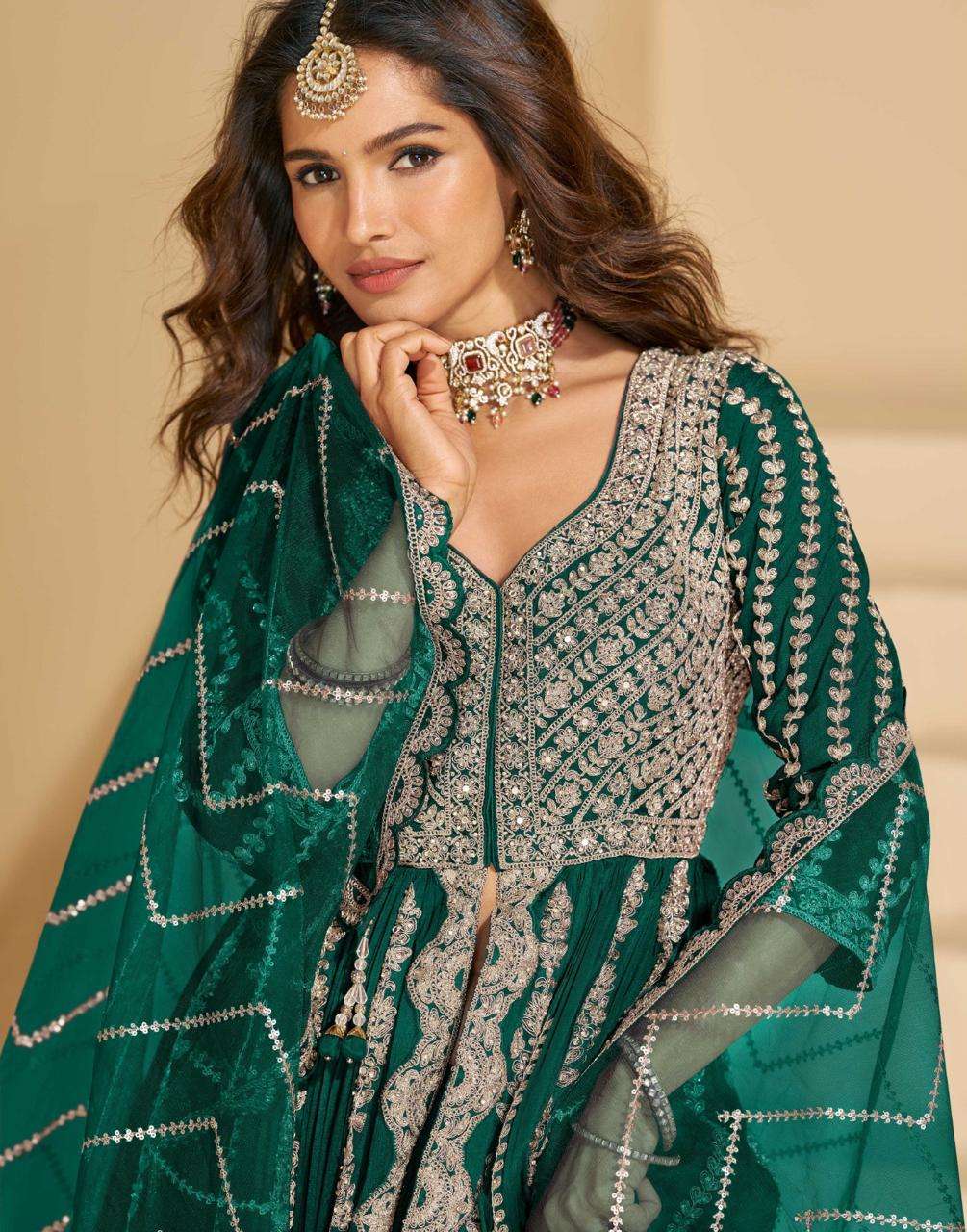 sayuri designer mirza 5811 colors chinon silk embroidered suit wholesale price surat