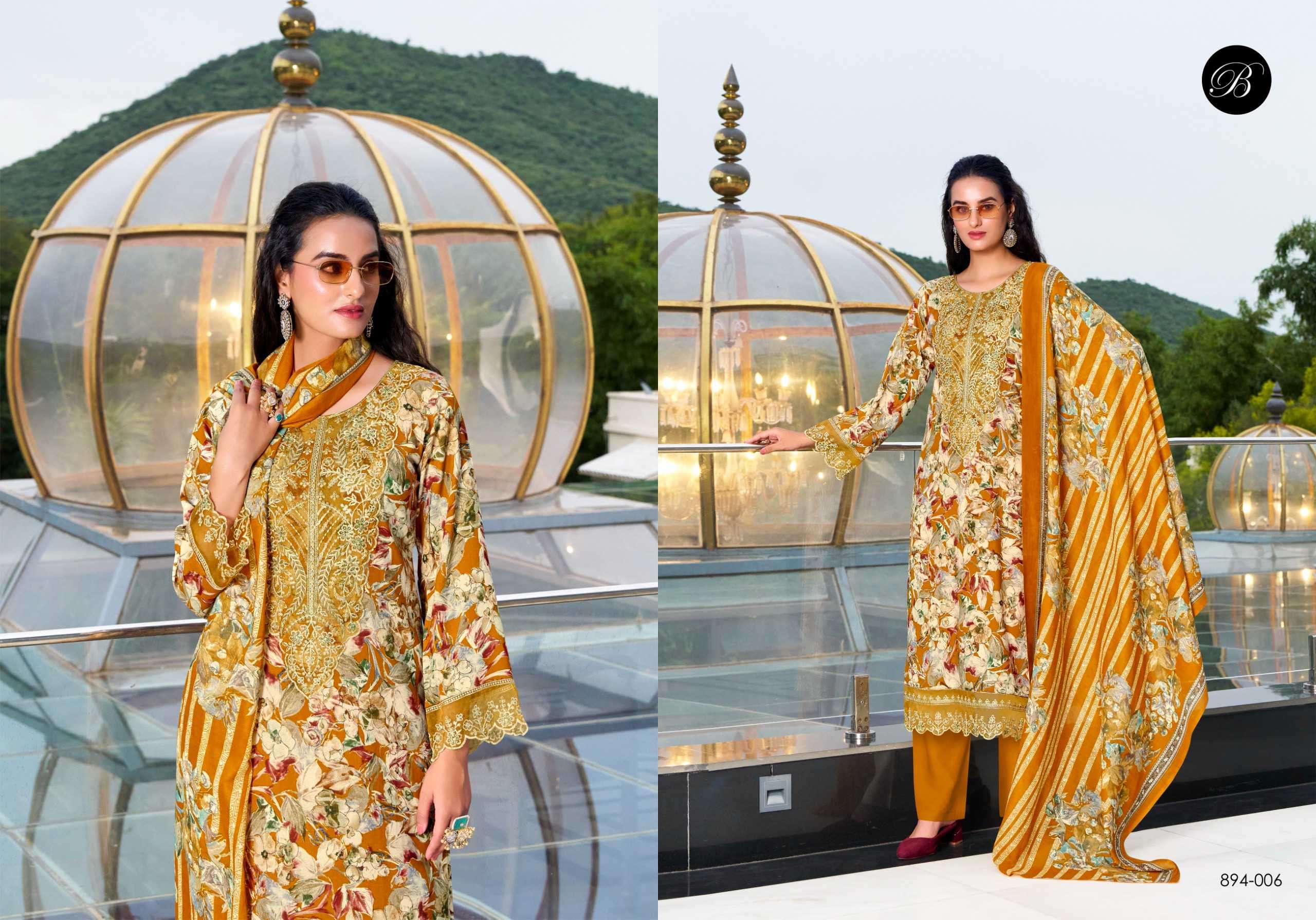 shehnaaz by belliza designer colors exclusvie designer viscose rayon salwar suit wholesale price surat