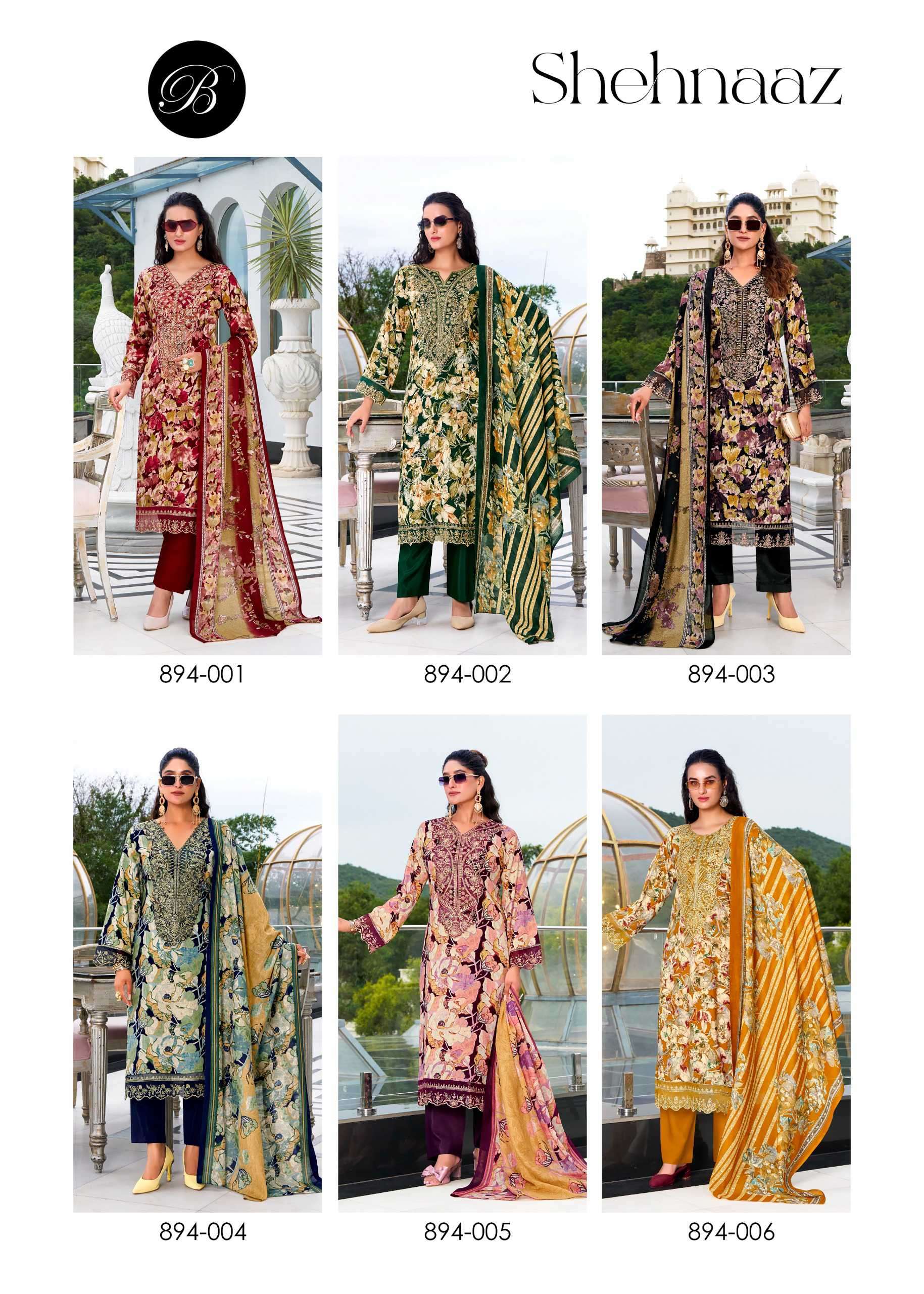 shehnaaz by belliza designer colors exclusvie designer viscose rayon salwar suit wholesale price surat