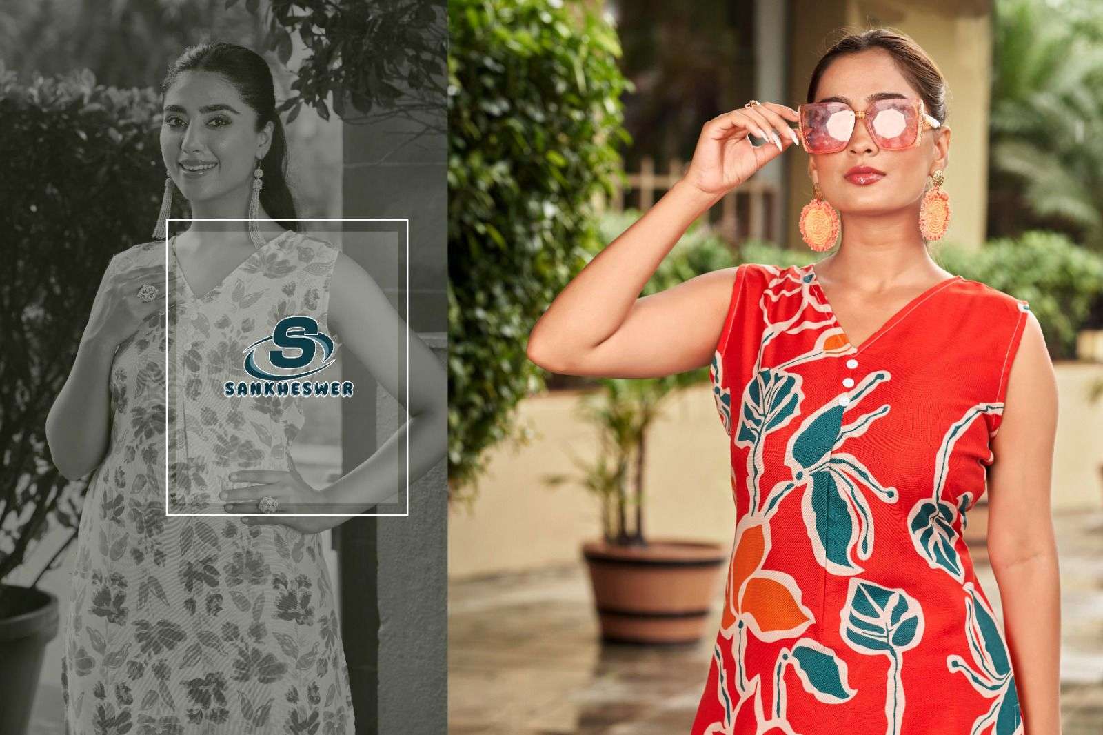 tetema vol-1 by sankheshwer 1001-1008 series fancy printed rayon cord set wholesaler surat