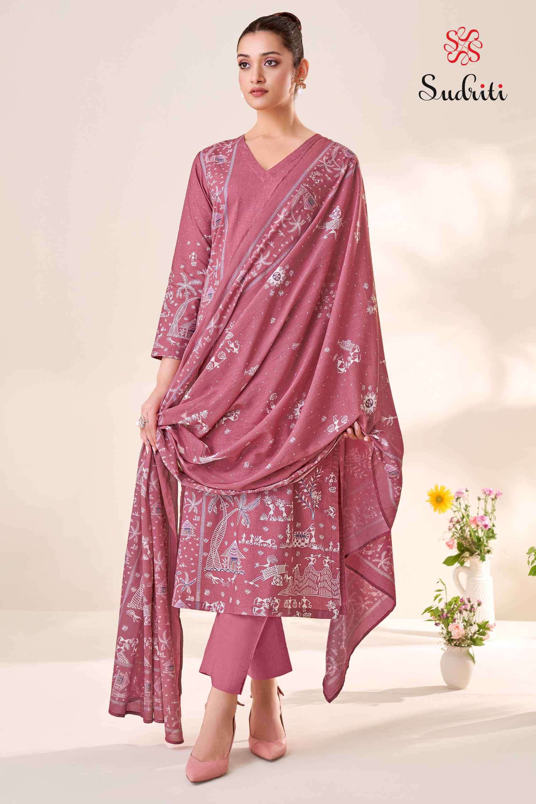 trible thread vol-2 by sudriti colors exclusive designer lawn cotton suit wholesale price surat