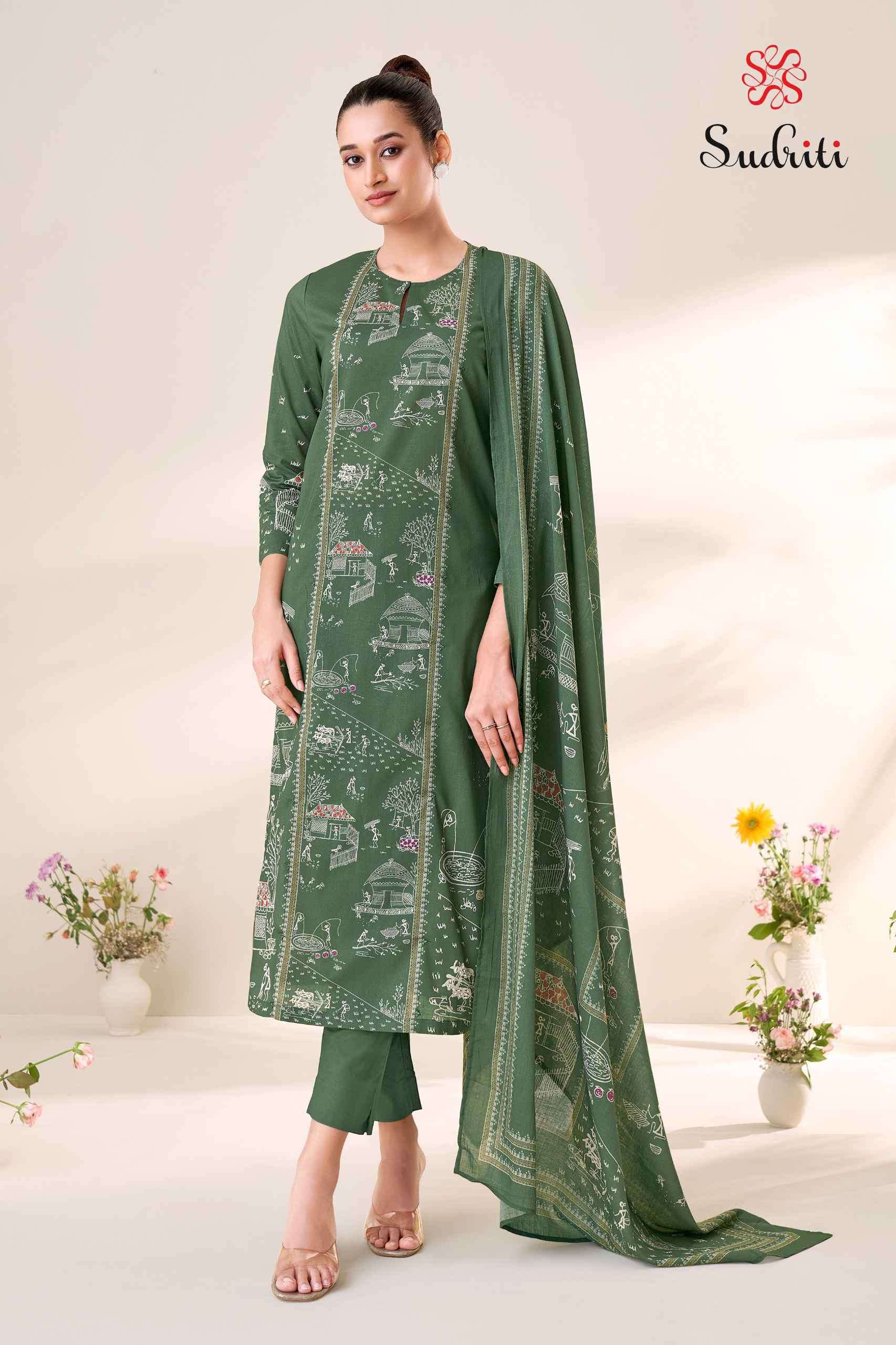 trible thread vol-2 by sudriti colors exclusive designer lawn cotton suit wholesale price surat