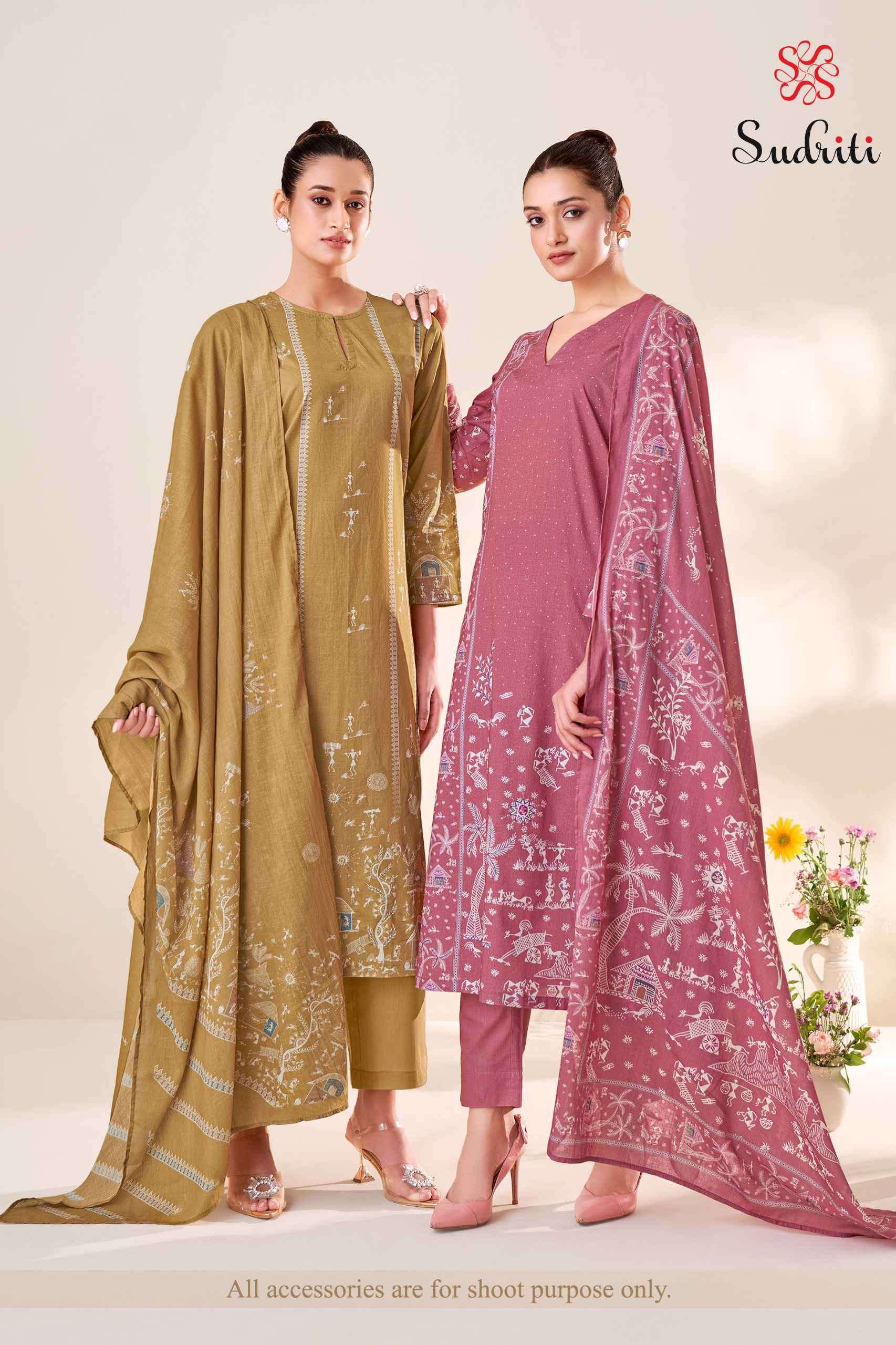 trible thread vol-2 by sudriti colors exclusive designer lawn cotton suit wholesale price surat