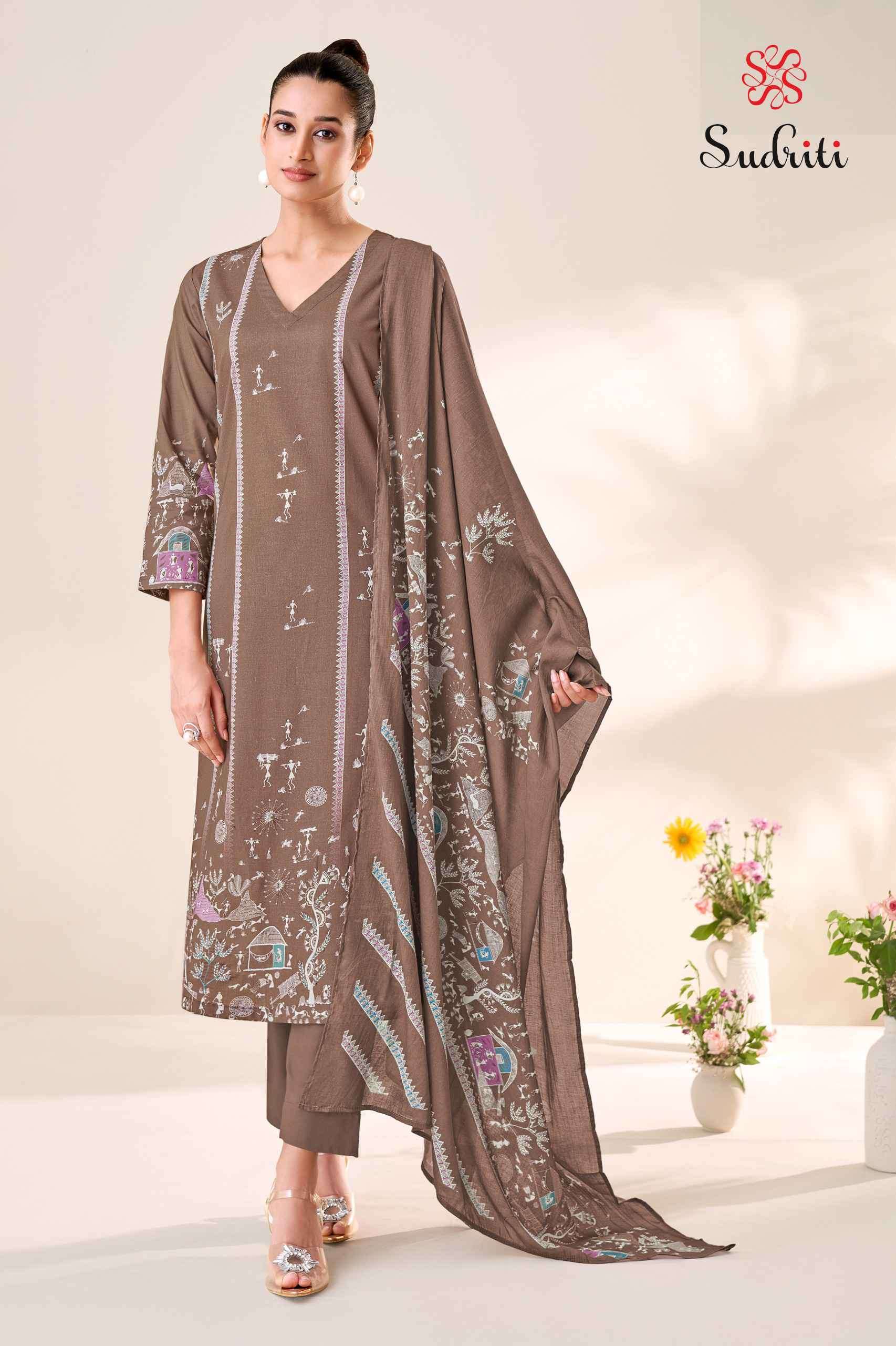 trible thread vol-2 by sudriti colors exclusive designer lawn cotton suit wholesale price surat