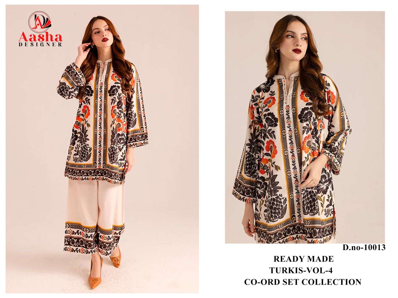 turkis vol-4 by aasha designer 10012-10015 series fancy printed modal sation cord set wholesale price surat