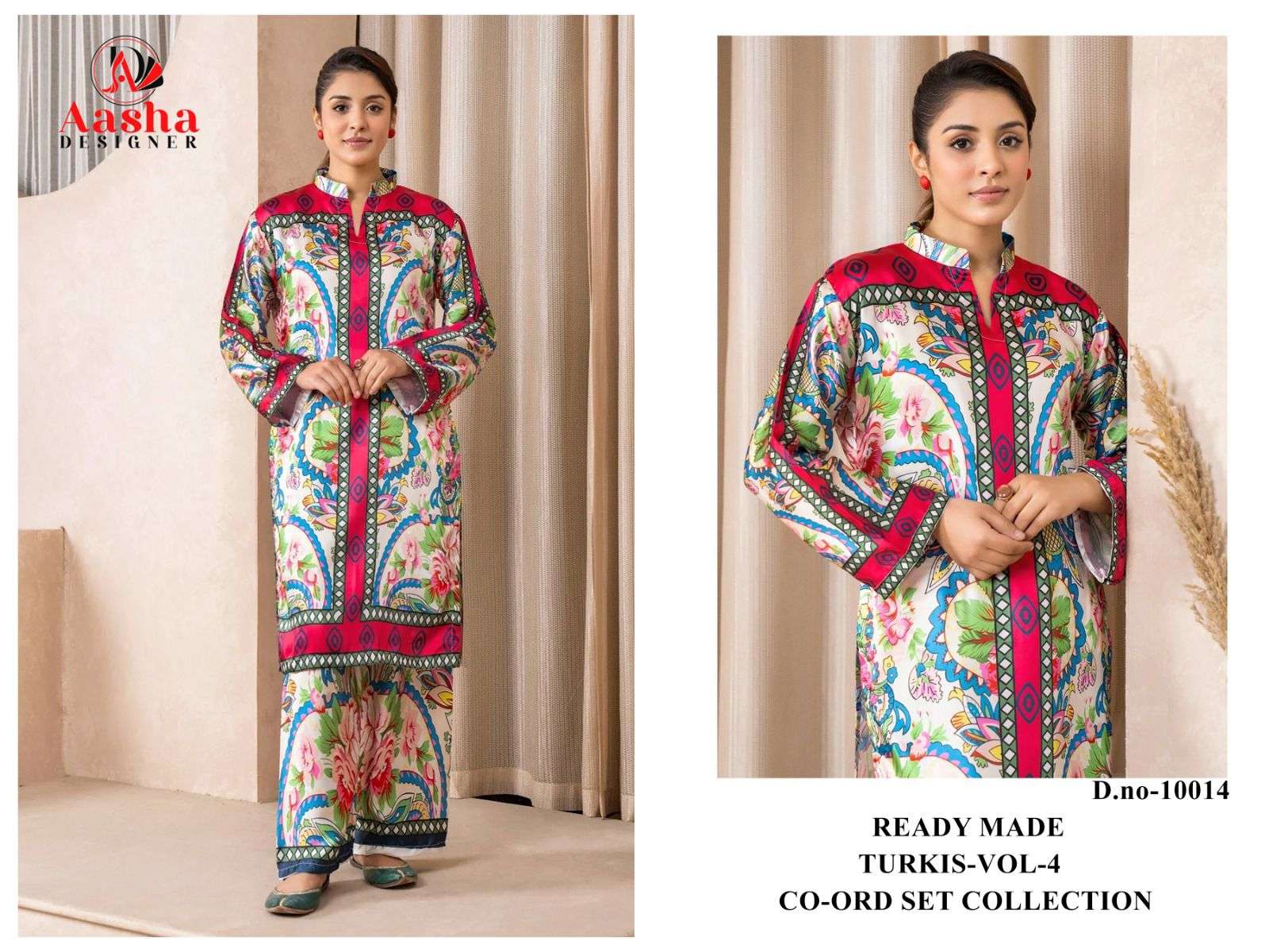 turkis vol-4 by aasha designer 10012-10015 series fancy printed modal sation cord set wholesale price surat