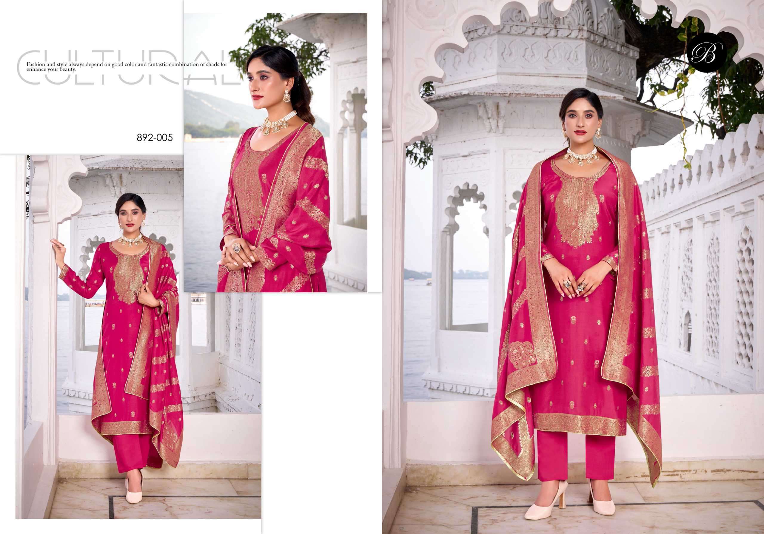 urfi by belliza designer colors swarovski work dola silk salwar kameez wholesale price surat