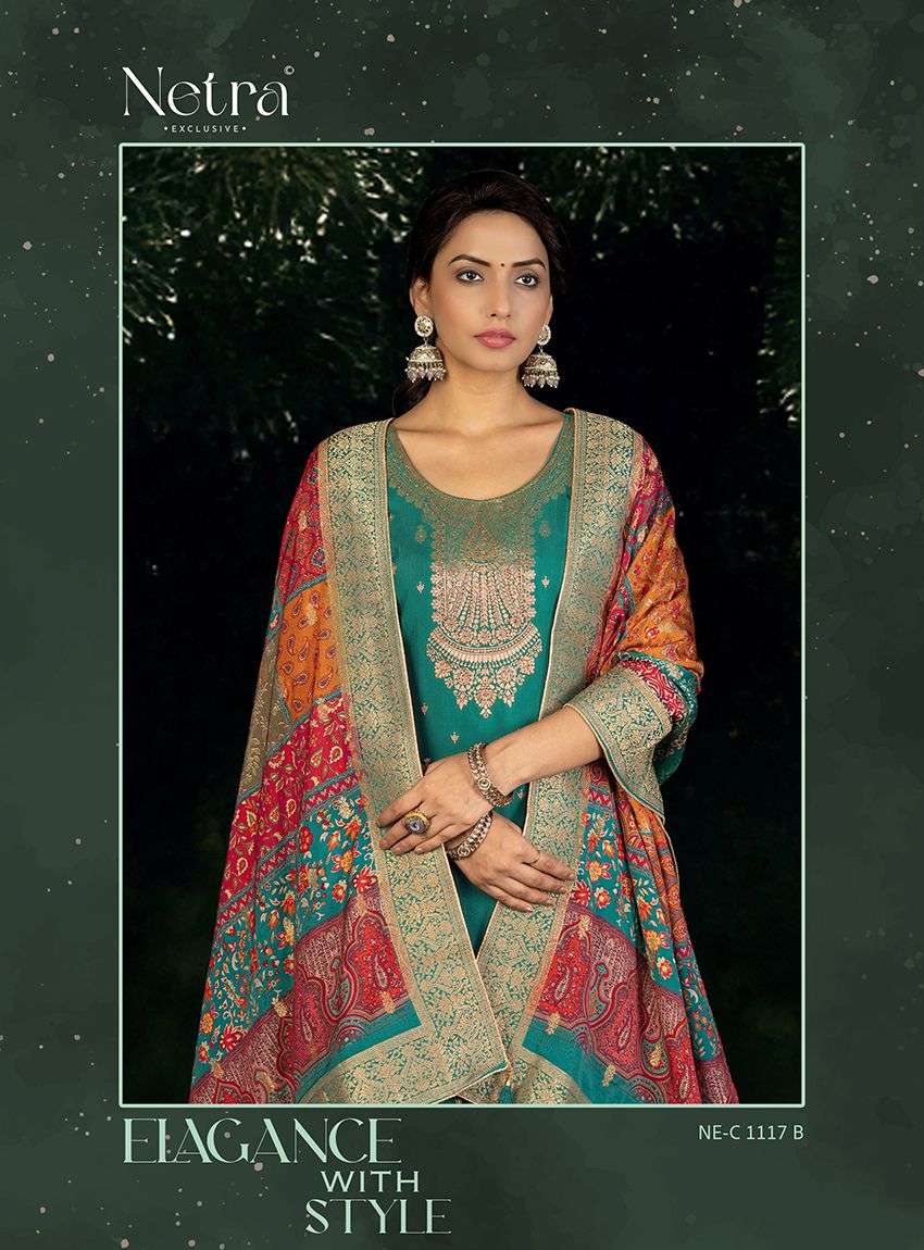 zeya by netra 1117 colors lakhnavi silk designer salwar kmaeez wholesale price surat