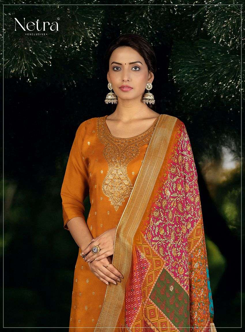 zeya by netra 1117 colors lakhnavi silk designer salwar kmaeez wholesale price surat