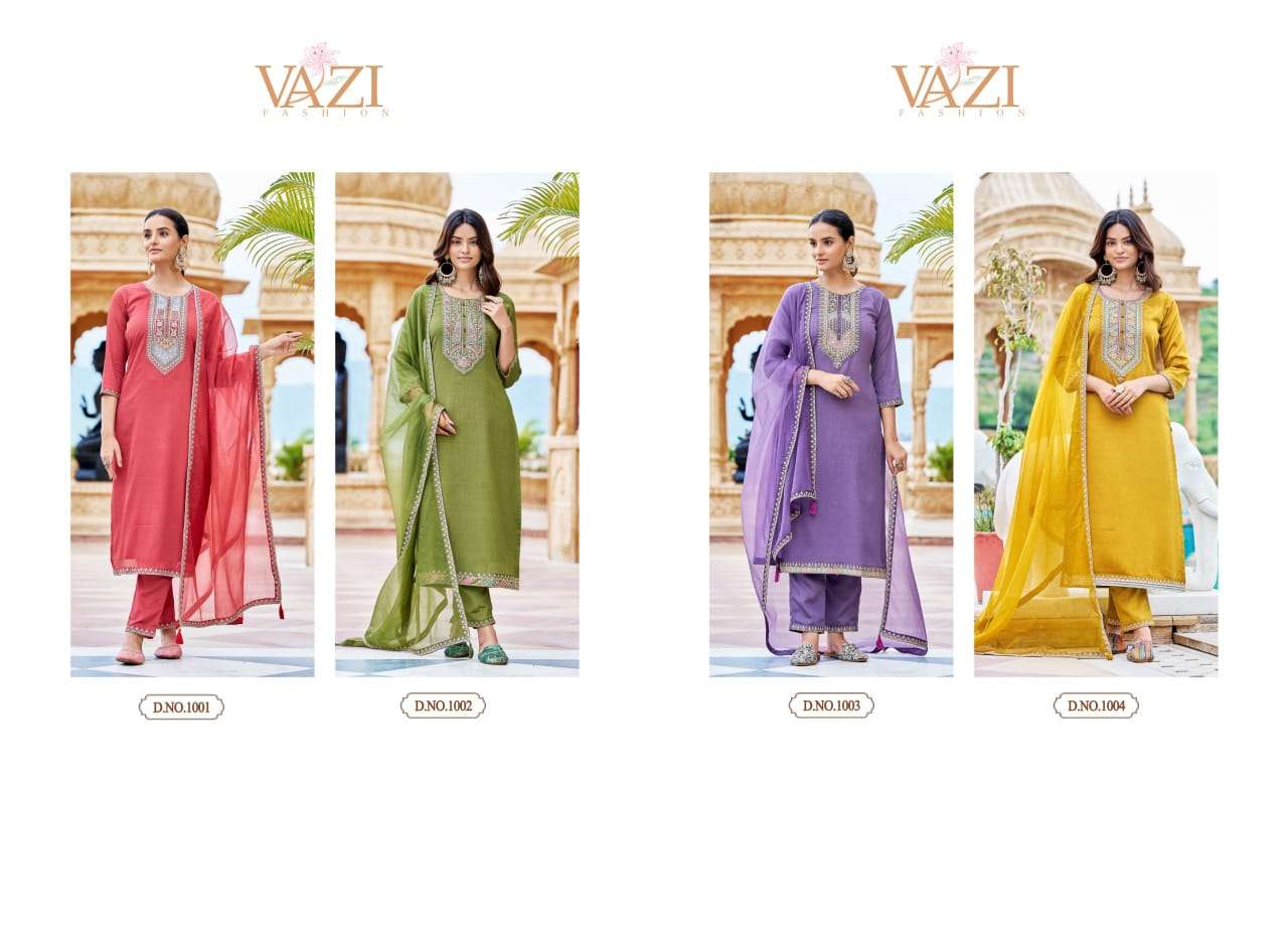 zoya by vazi fashion colors fancy designer viscose chiffon readymade suit wholesale price surat