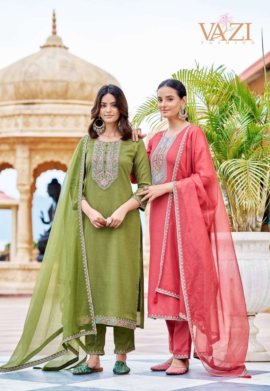 zoya by vazi fashion colors fancy designer viscose chiffon readymade suit wholesale price surat