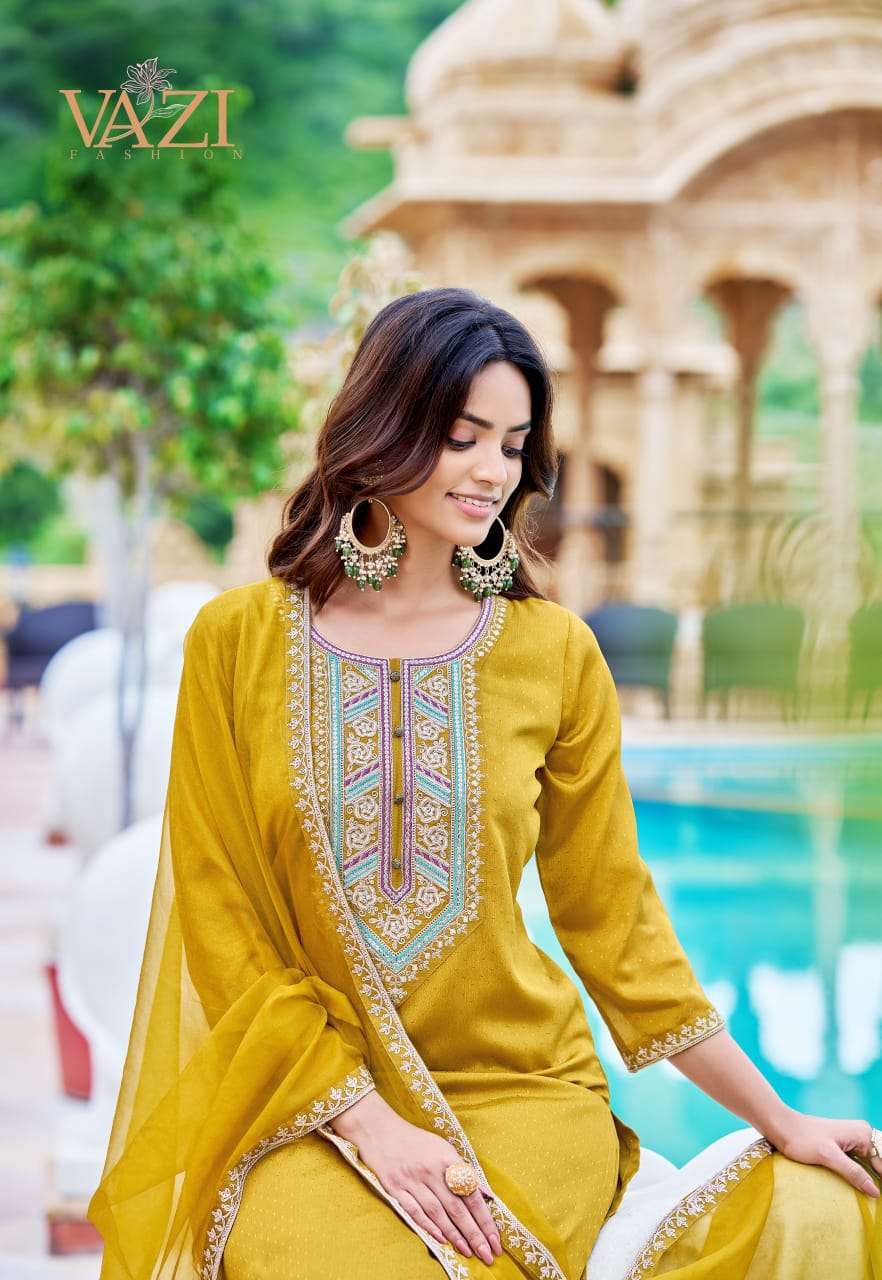 zoya by vazi fashion colors fancy designer viscose chiffon readymade suit wholesale price surat