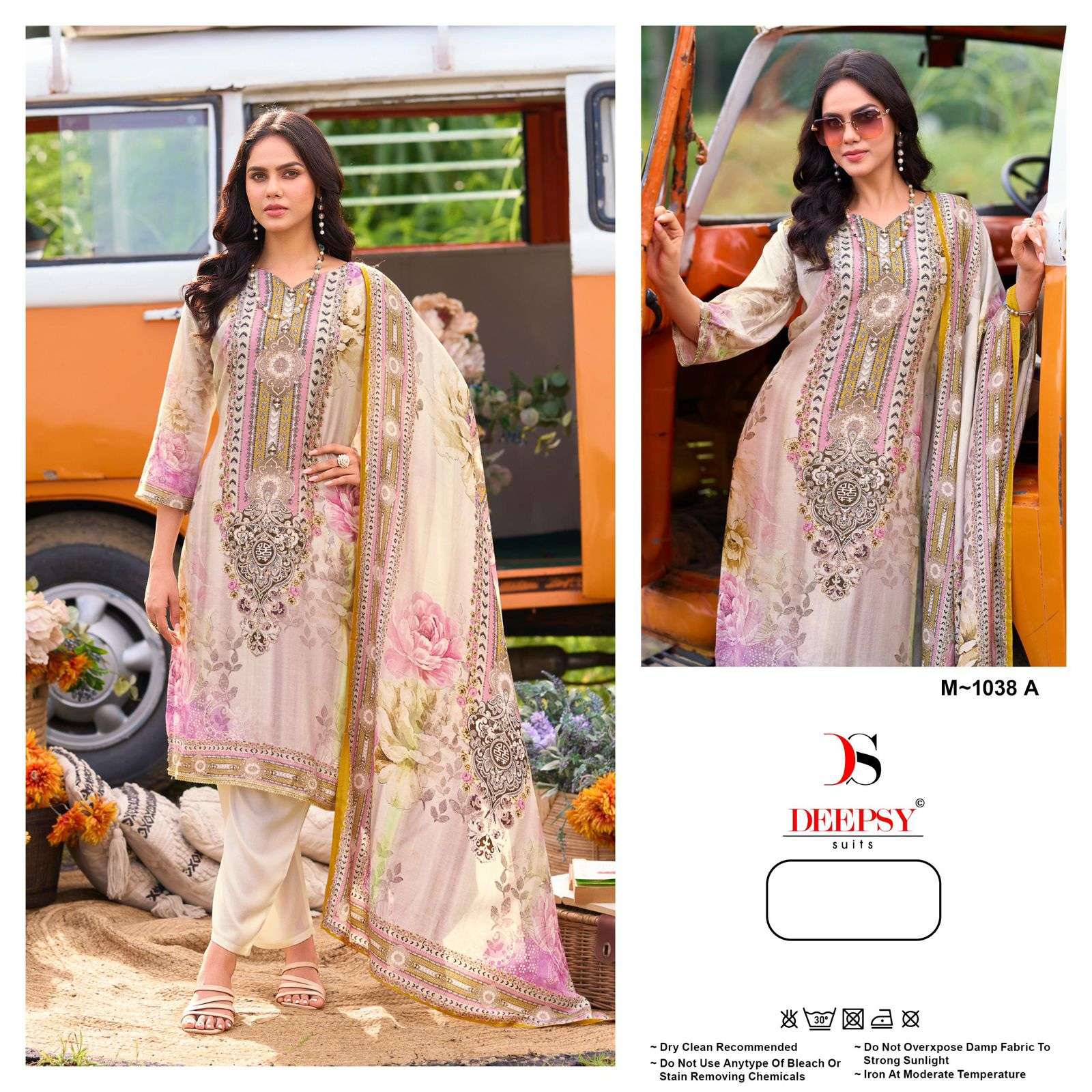 1038 by deepsy suit colors fancy embroidered viscose muslin salwar kameez wholesale price surat