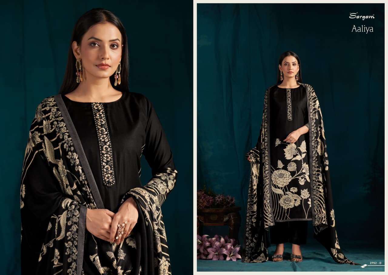 aaliya by sargam 2752 colors pashmina with fancy embroidered salwar kameez wholesale price surat