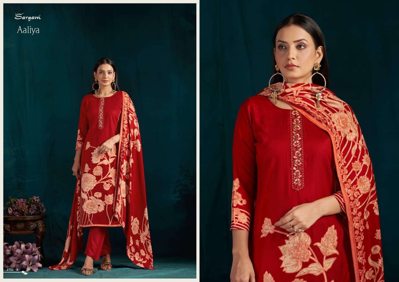 aaliya by sargam 2752 colors pashmina with fancy embroidered salwar kameez wholesale price surat