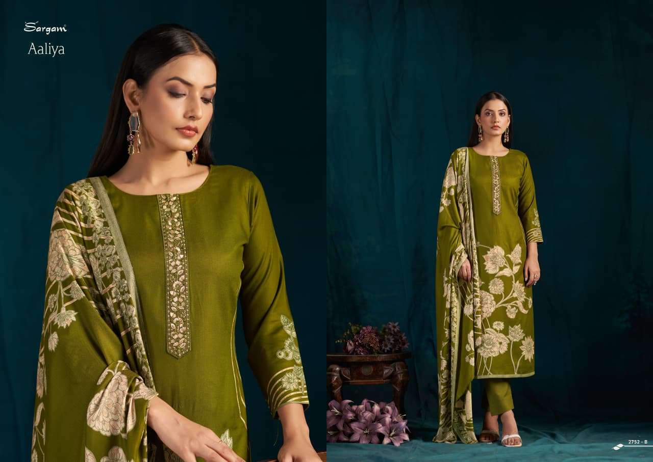 aaliya by sargam 2752 colors pashmina with fancy embroidered salwar kameez wholesale price surat