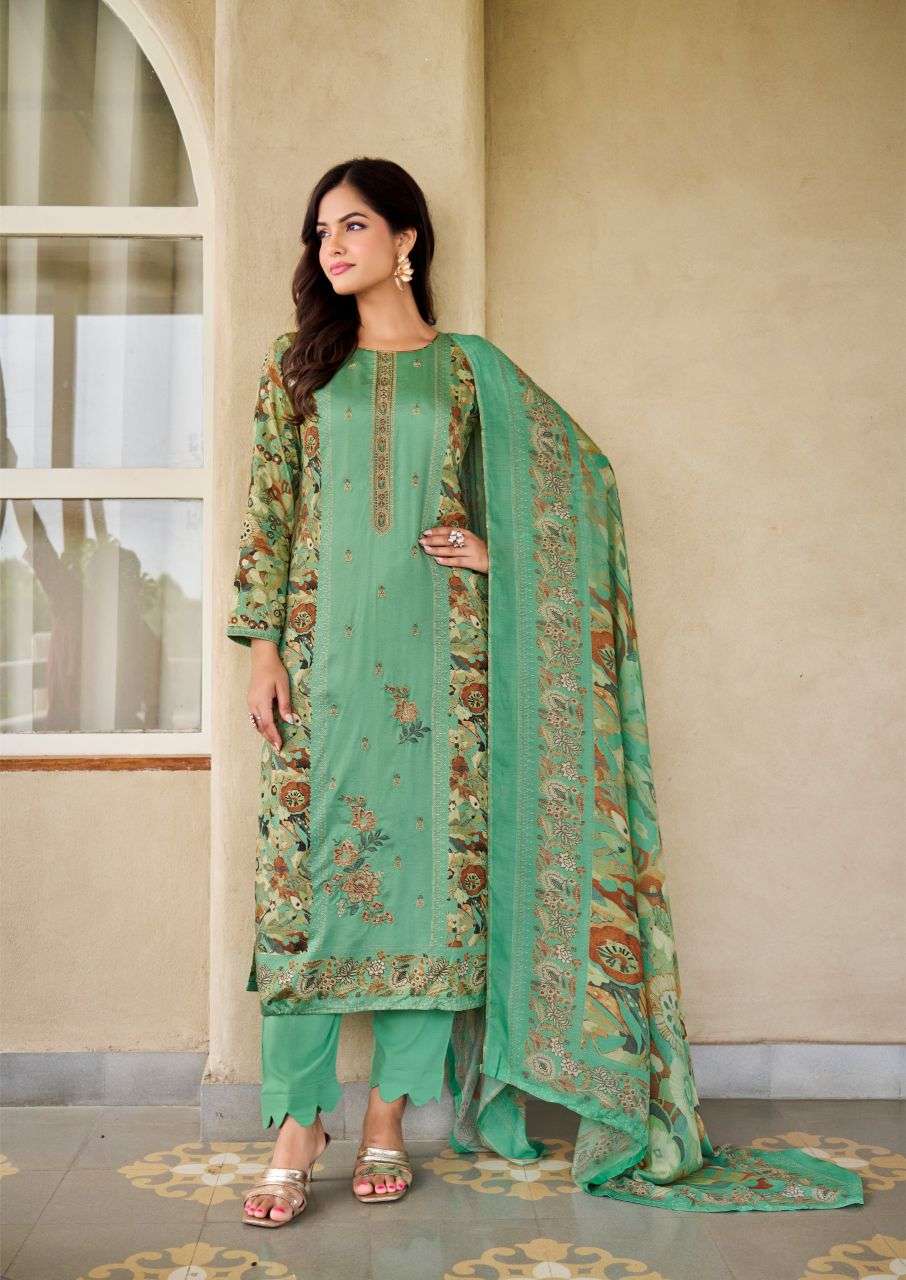 aaranya by hermitage exclusvie designer cotton satin salwar kameez wholesale price surat