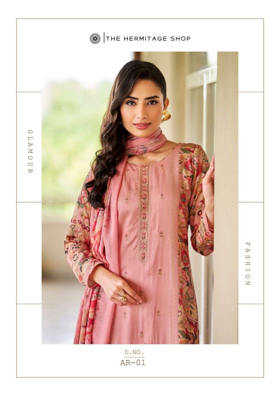 aaranya by hermitage exclusvie designer cotton satin salwar kameez wholesale price surat