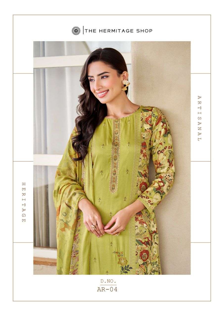 aaranya by hermitage exclusvie designer cotton satin salwar kameez wholesale price surat