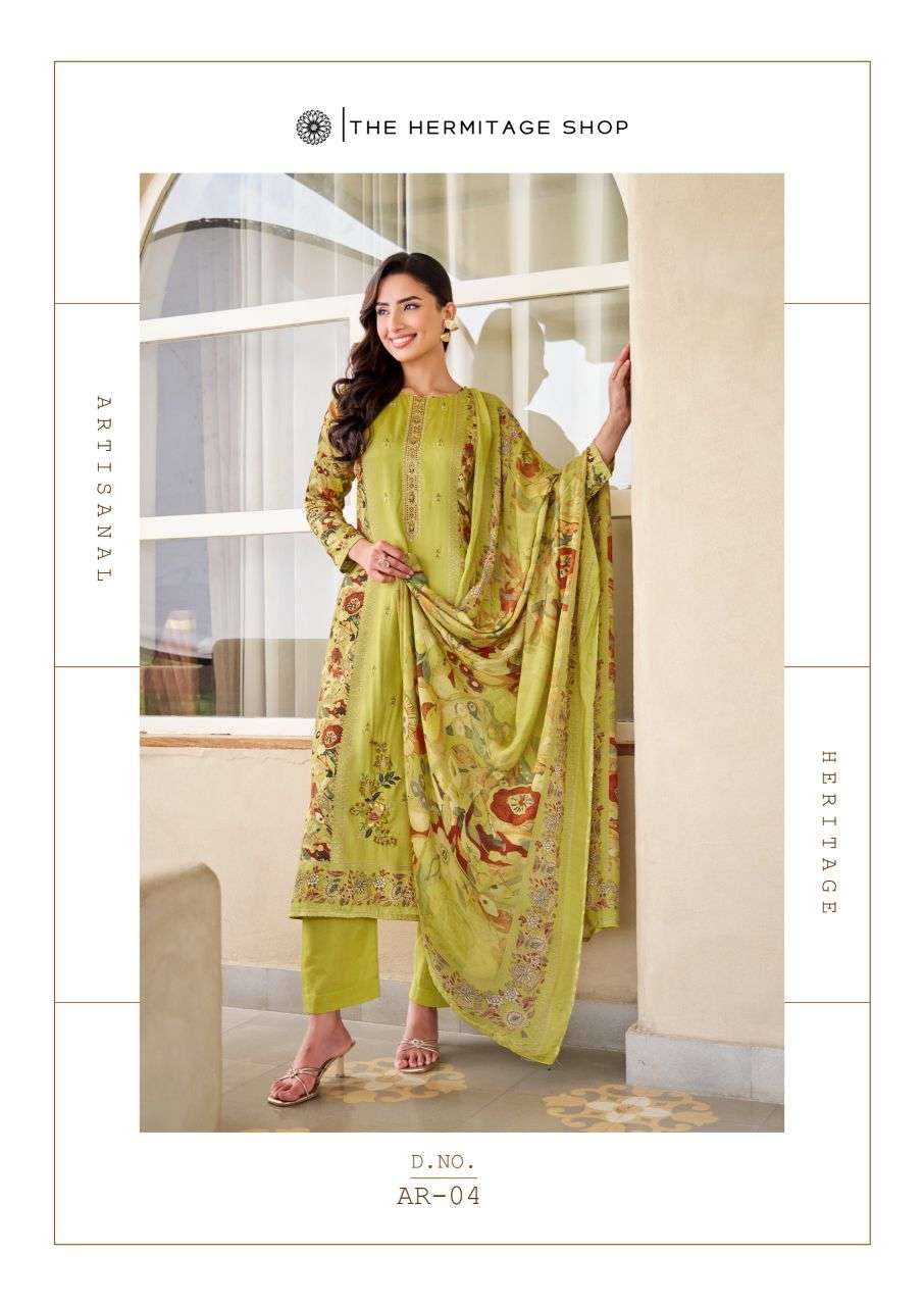 aaranya by hermitage exclusvie designer cotton satin salwar kameez wholesale price surat