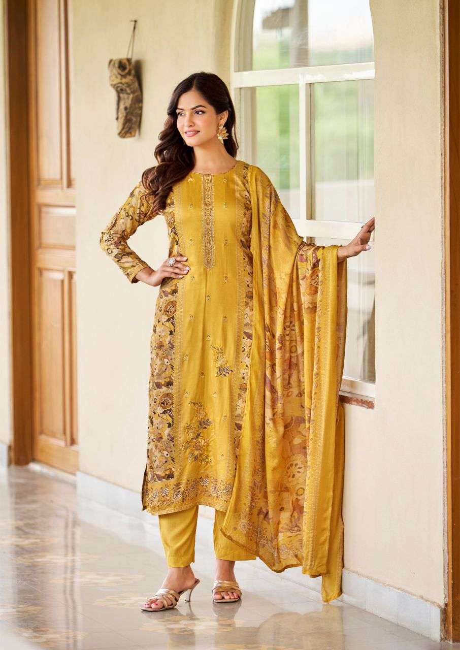 aaranya by hermitage exclusvie designer cotton satin salwar kameez wholesale price surat