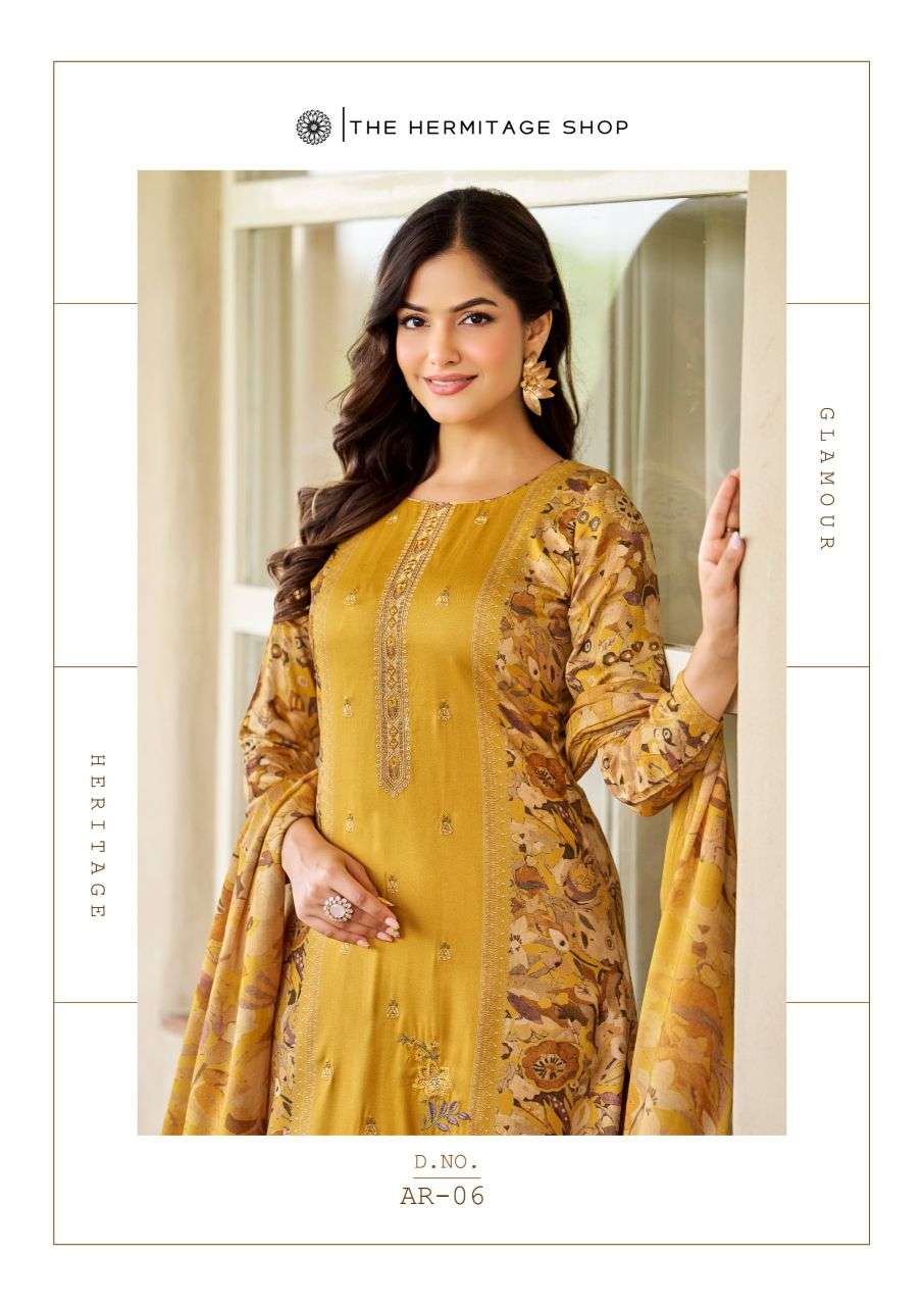 aaranya by hermitage exclusvie designer cotton satin salwar kameez wholesale price surat