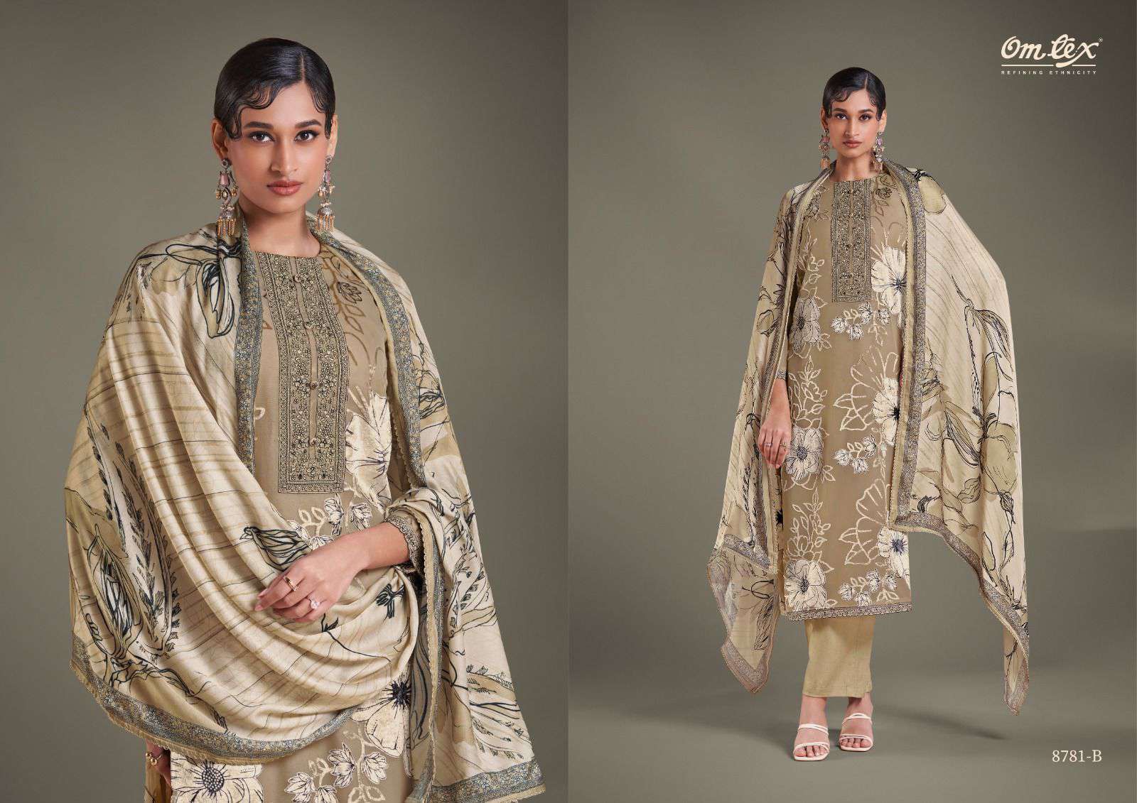 aisha by omtex 8781 colors velvet deigner salwar kameez wholesale price surat