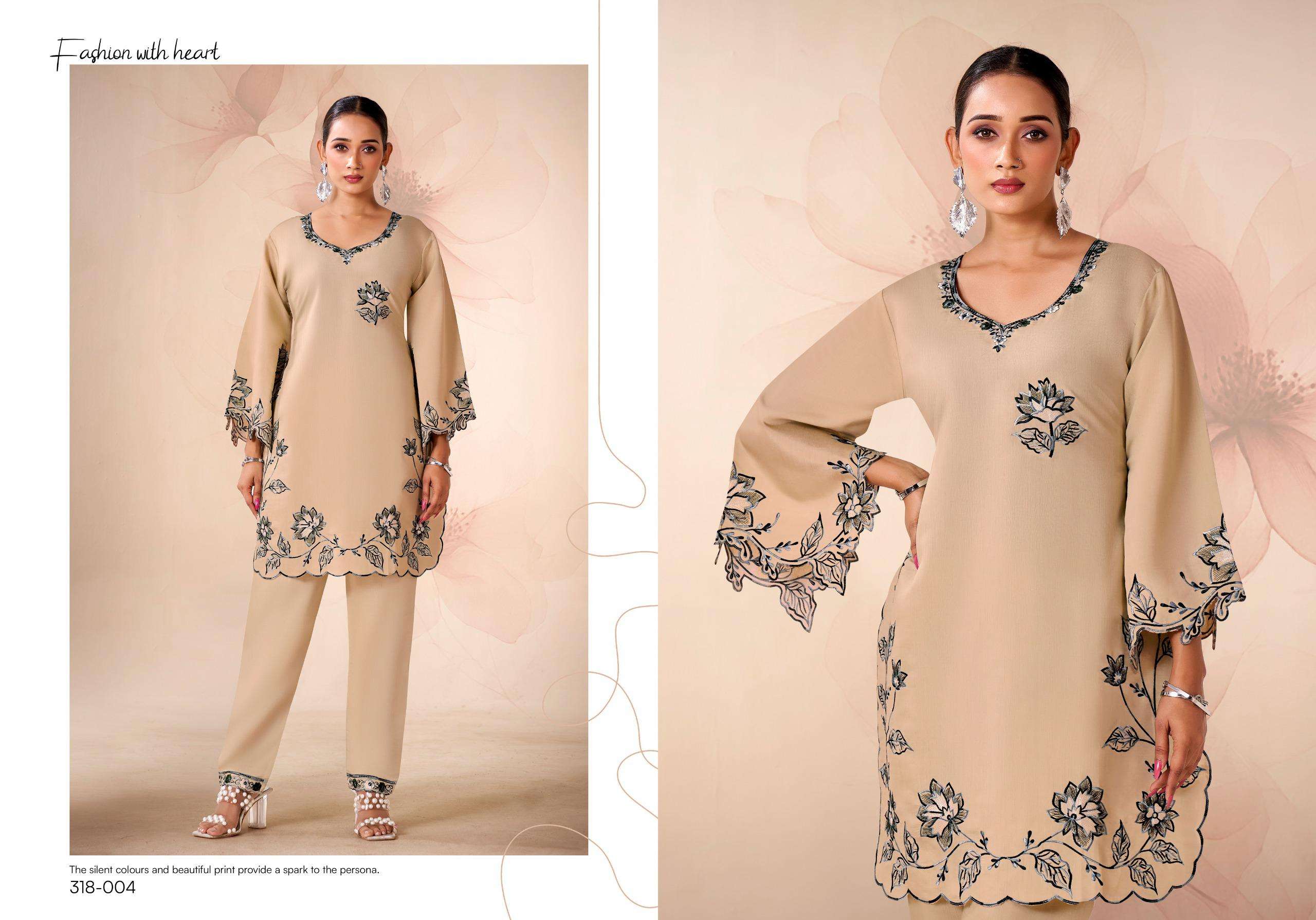 amira by gulrej exclusvie designer fancy embroidered readymade cord set wholesale price surat