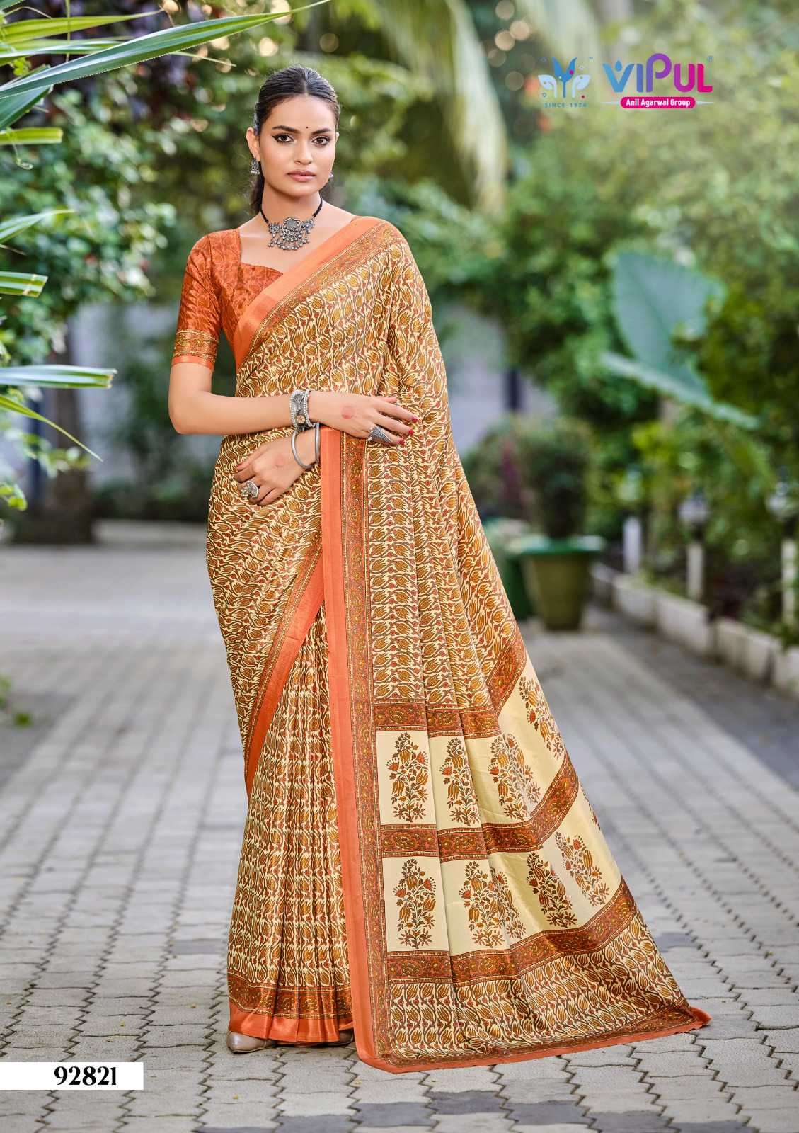heritage silk vol-13 by vipul exclusive designer crape silk saree wholesale price surat